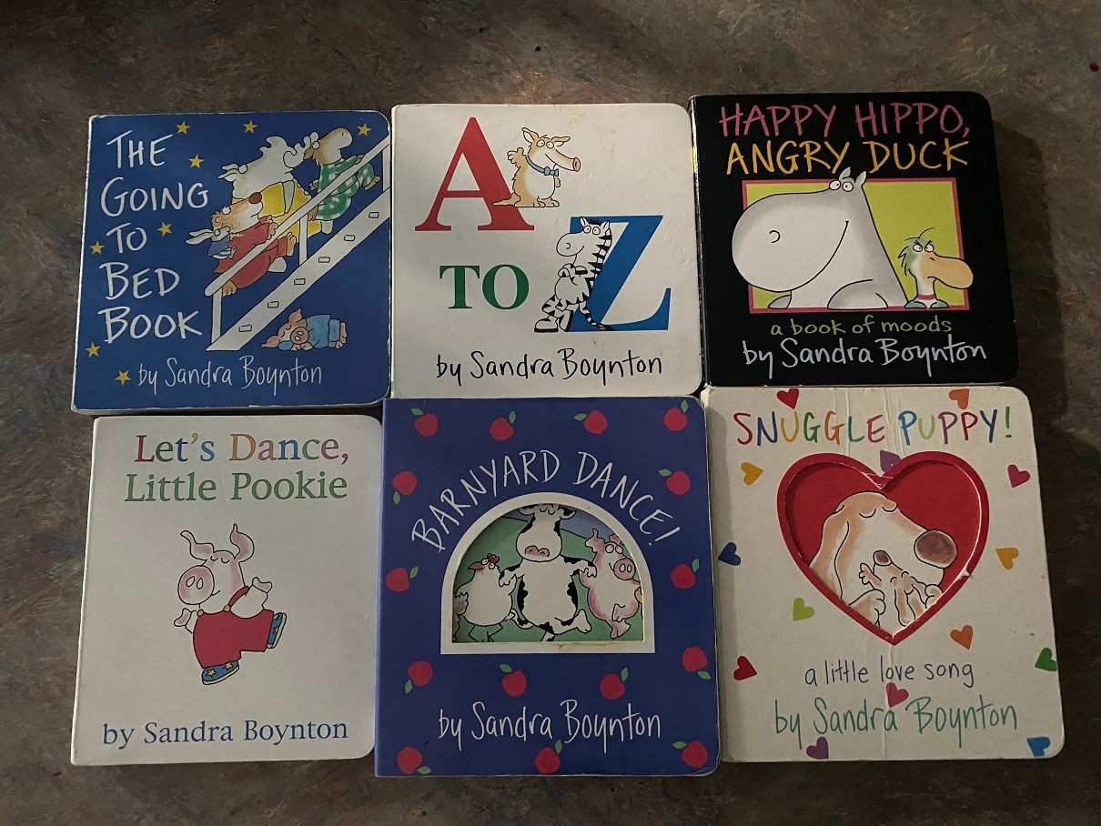 6 Sandra Boynton Board Books Lot Babies Toddler 0-3 Years