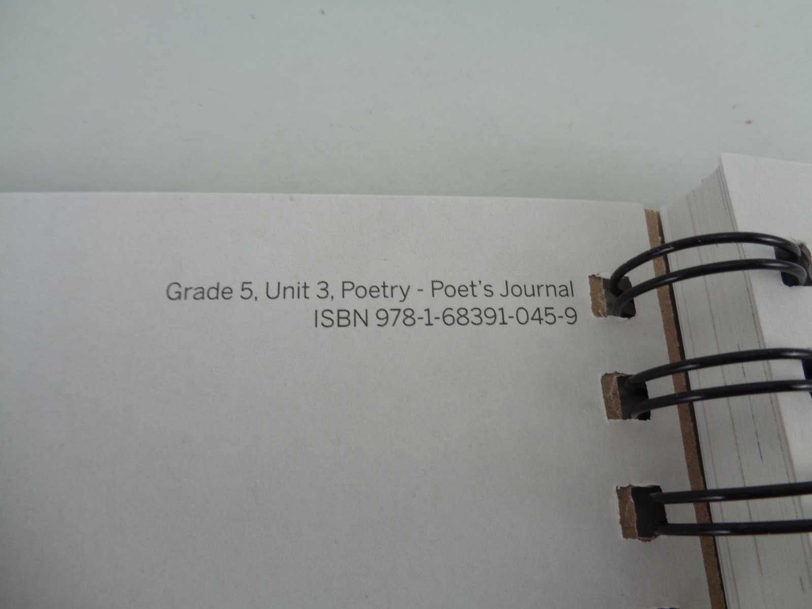New Amplify Core Knowledge Language Arts Poet’s Journal Grade 5 Unit 3 Book