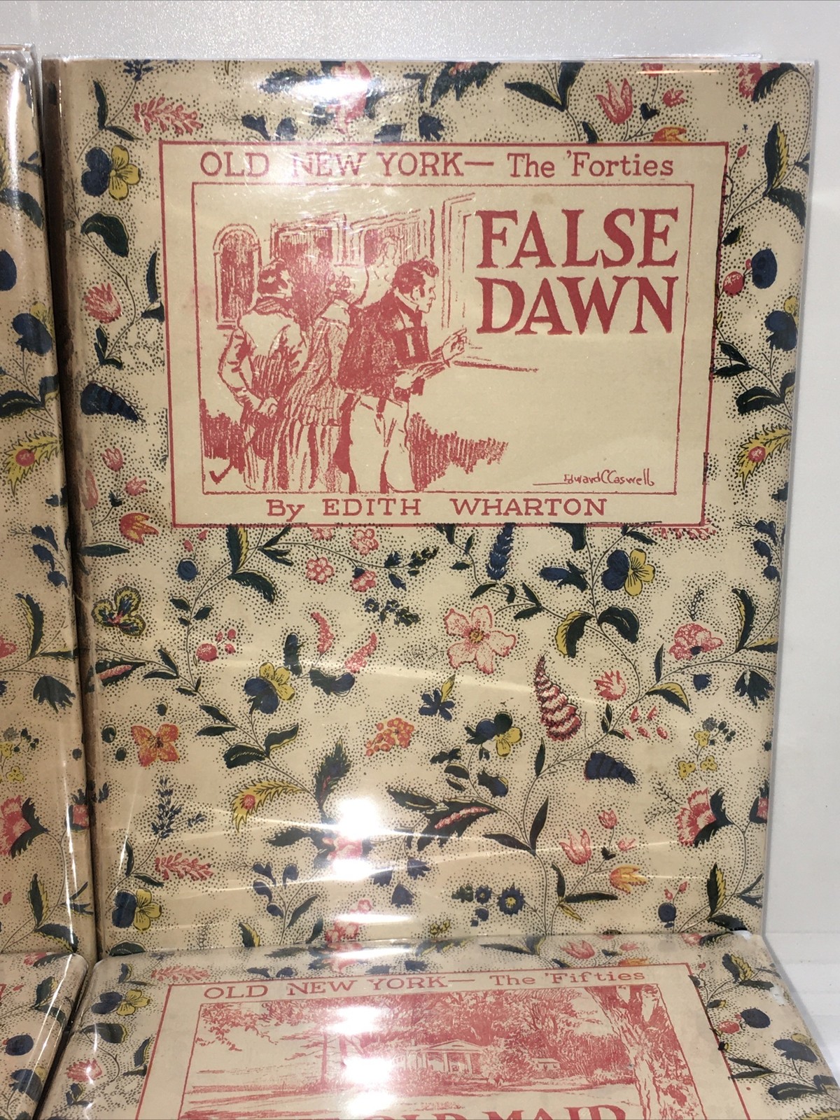 Rare 1924 Edith Wharton First Edition Old New York 4 Book Set, 1 SIGNED!! HCDJ