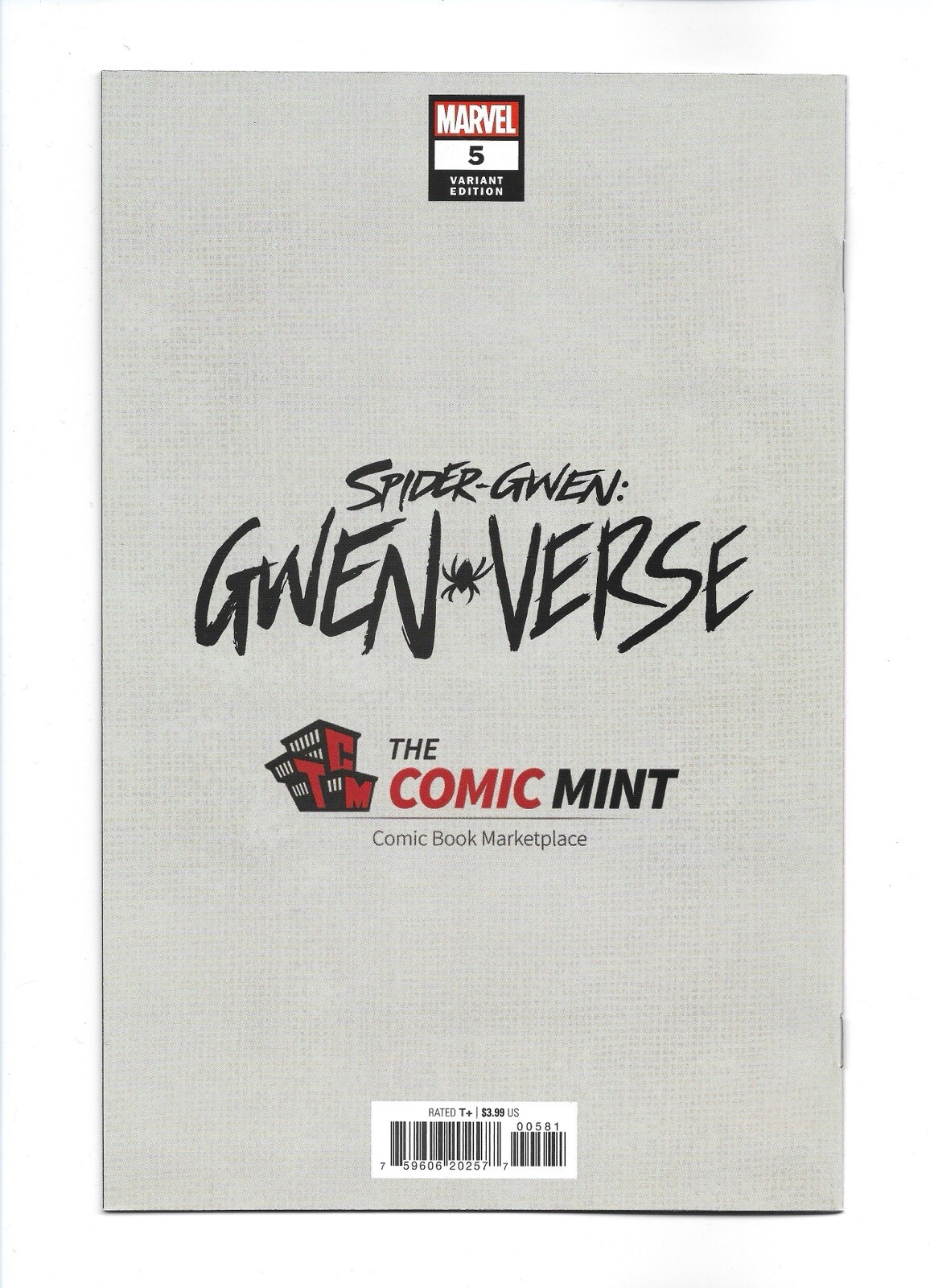 Spider-Gwen: Gwenverse #5 – Rare ERROR Trade Variant Ltd To 800 – Shannon Maer