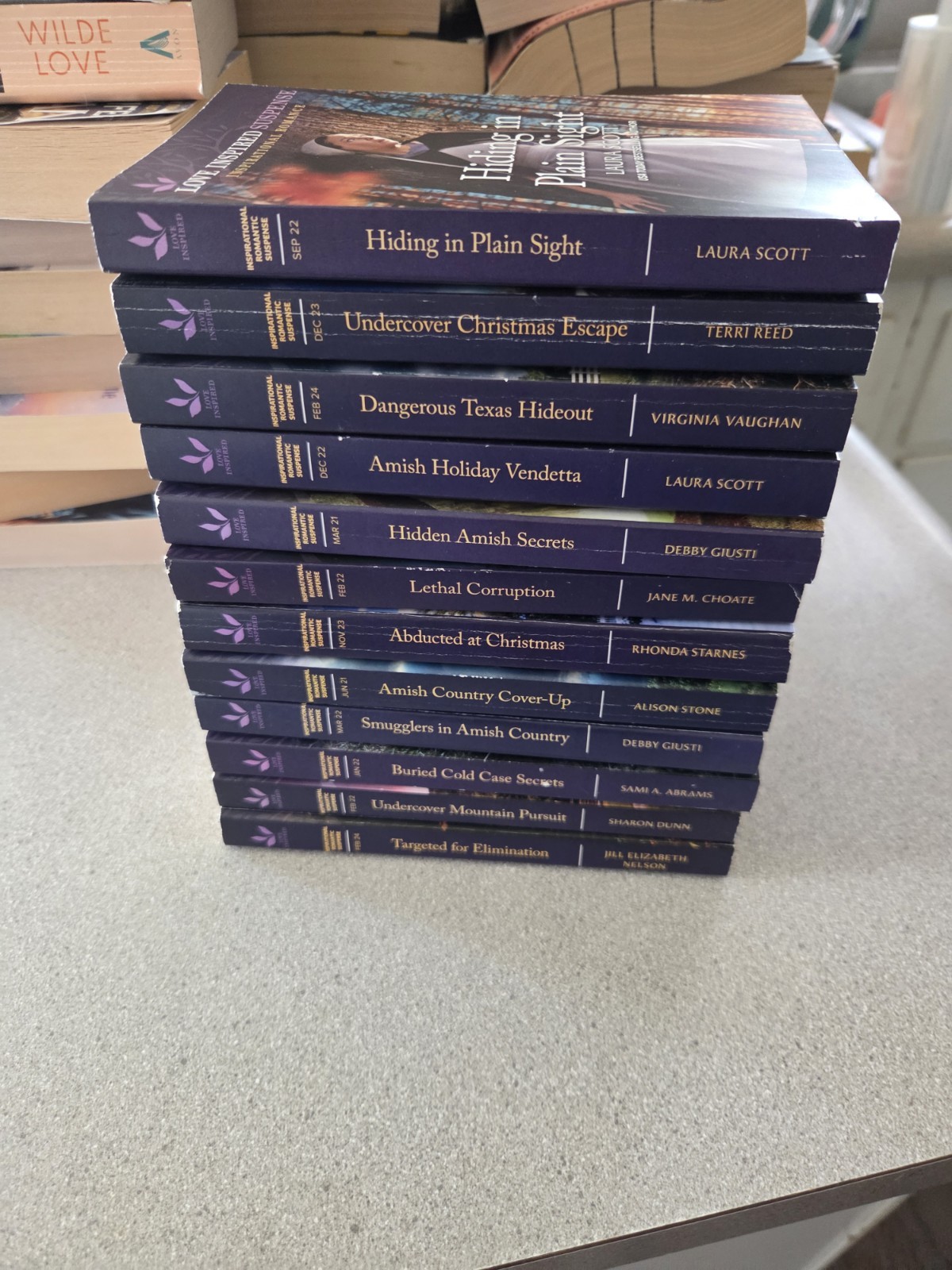 Love Inspired Suspense. Lot Of 12 Books. Paperback. Romance