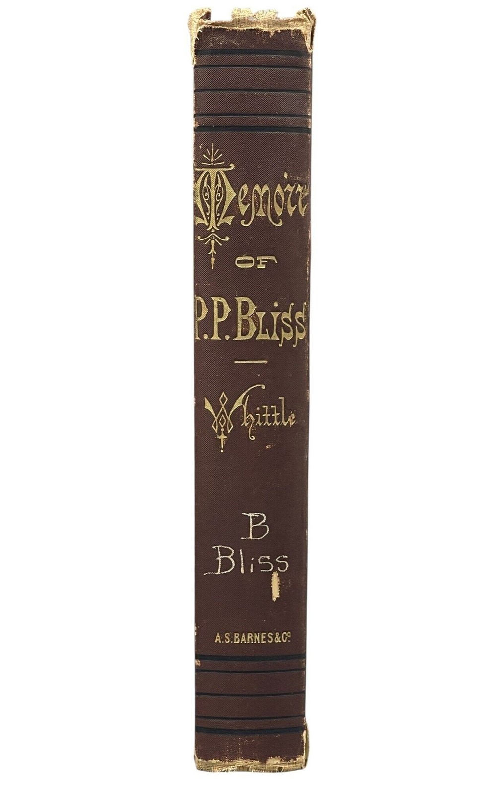 P B BLISS / Memoirs of Phillip P Bliss 1st Edition 1877