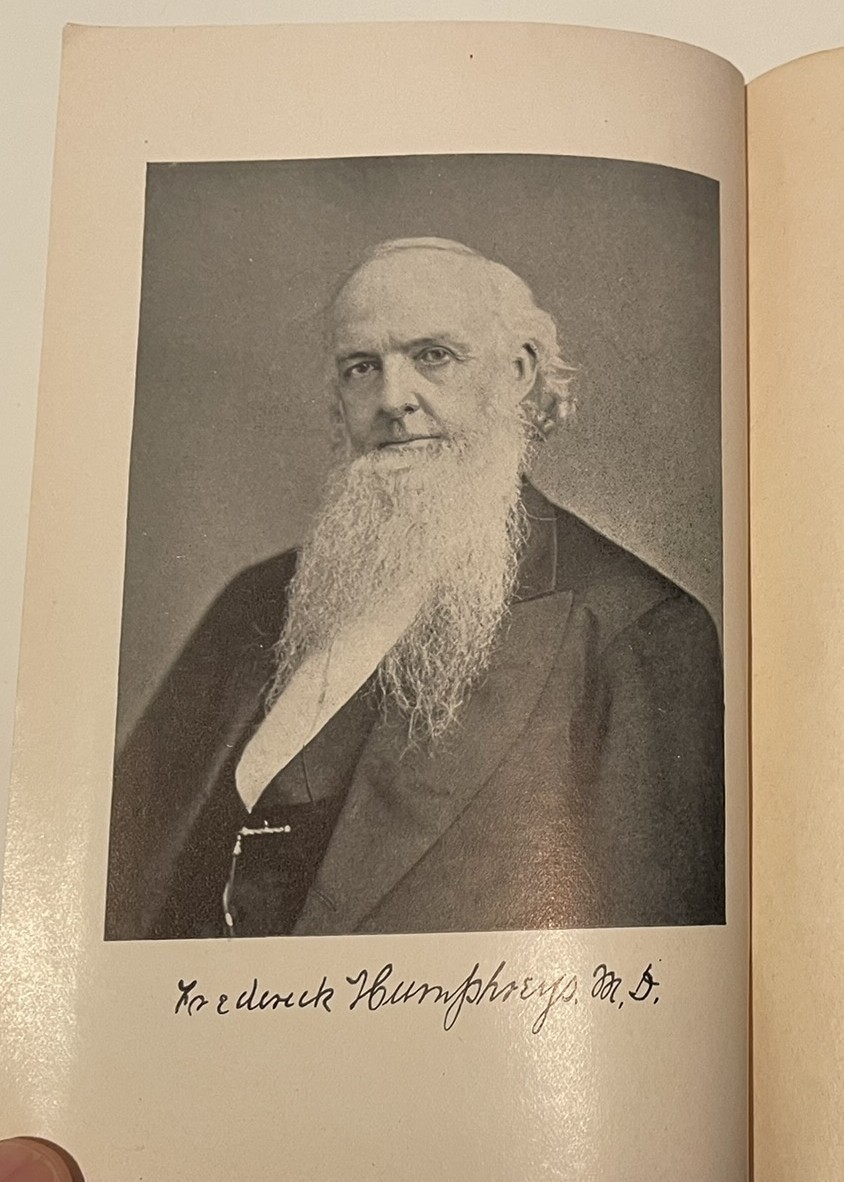 Humphreys’ Mentor and Medical Advisor, Frederick Humphreys (1926)