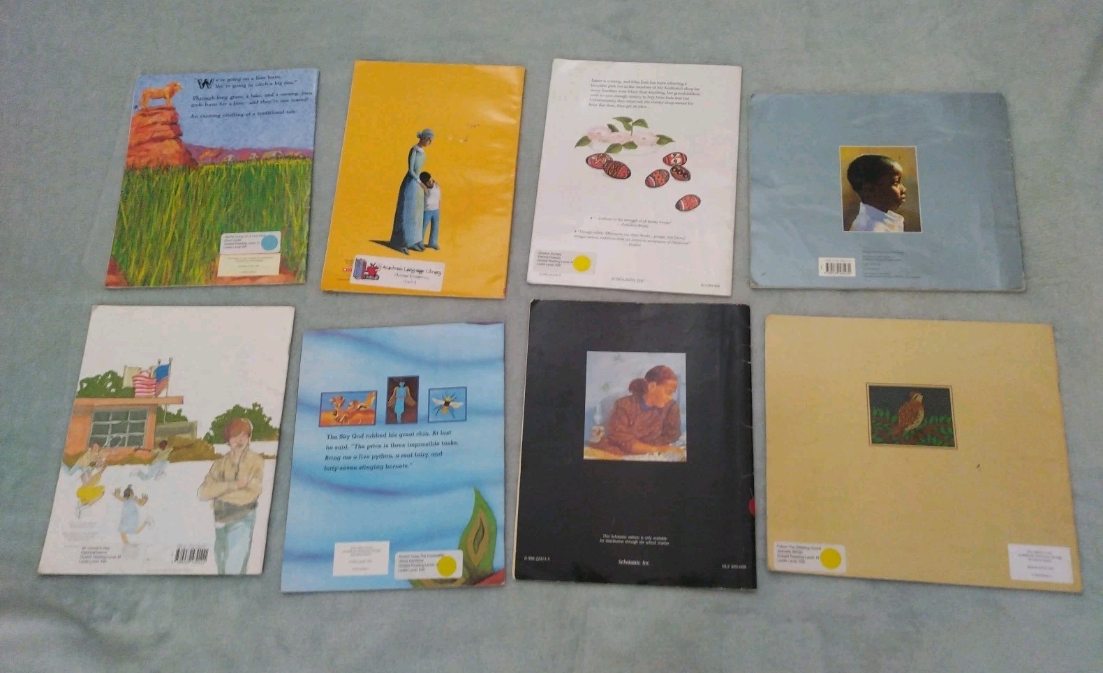 Lot Of 8 African American Childrens Picture Books Lincoln’s Way Lion Hunt Martin