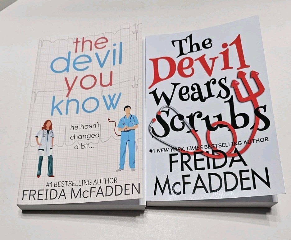 Freida McFadden The Devil You Know & The Devil Wears Scrubs Dr. Jane Mcgill NEW