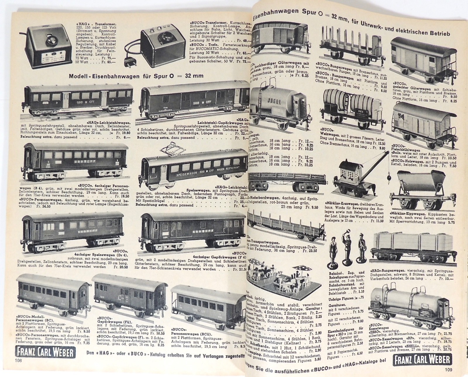 1950s Franz Carl Weber German Toy Catalog Steiff, Dolls, Trains & More 138 Pages