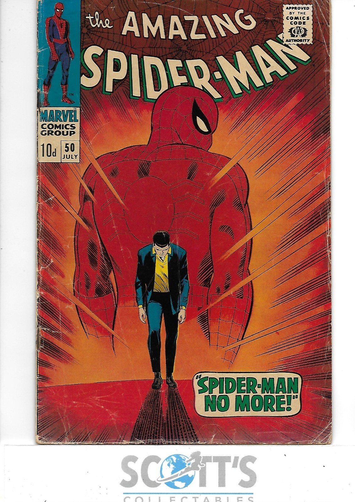 AMAZING SPIDER-MAN #50 G/VG 1ST KINGPIN