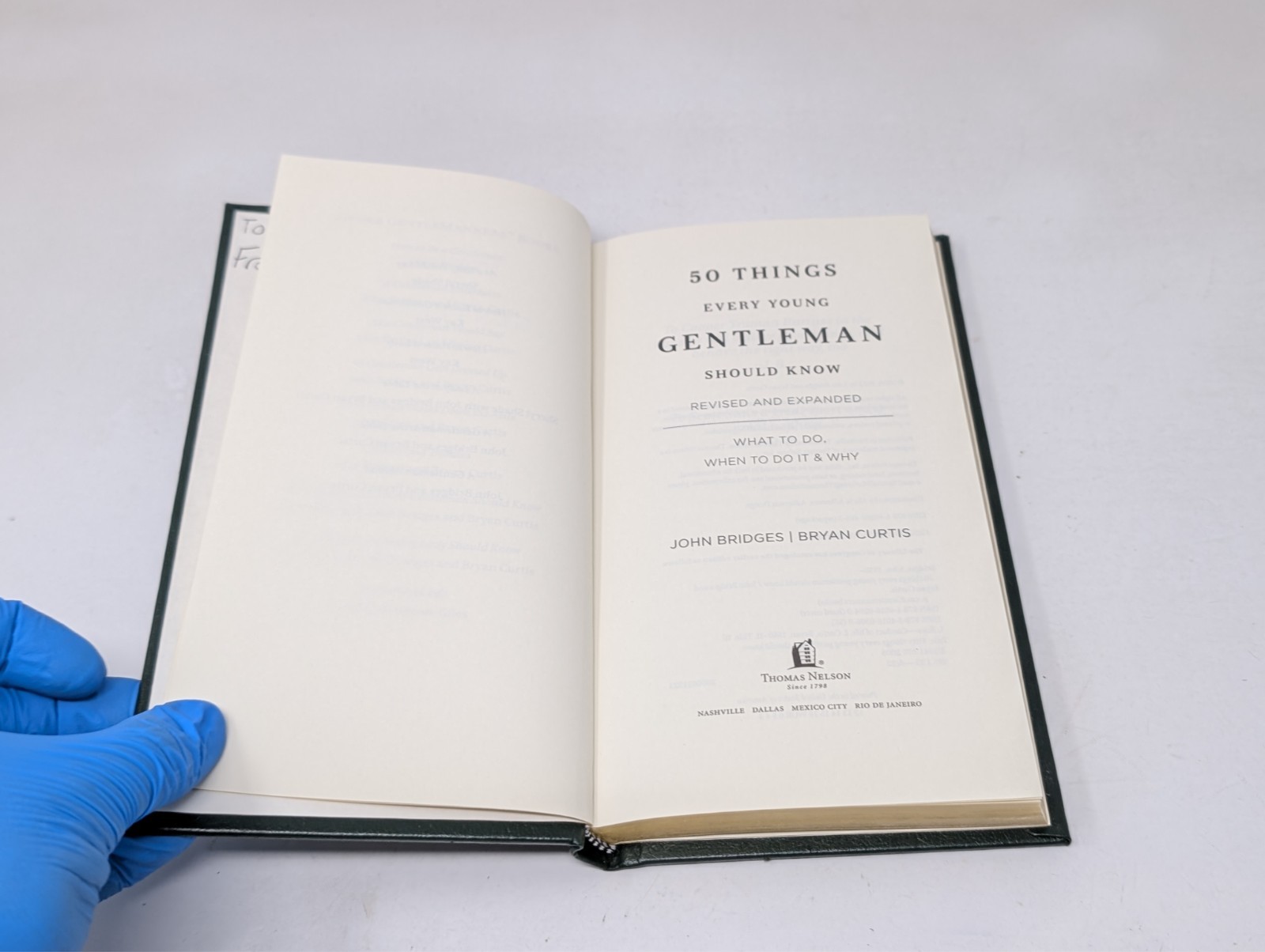 50 Things Every Young Gentleman Should Know HC John Bridges Bryan & Curtis Orvis