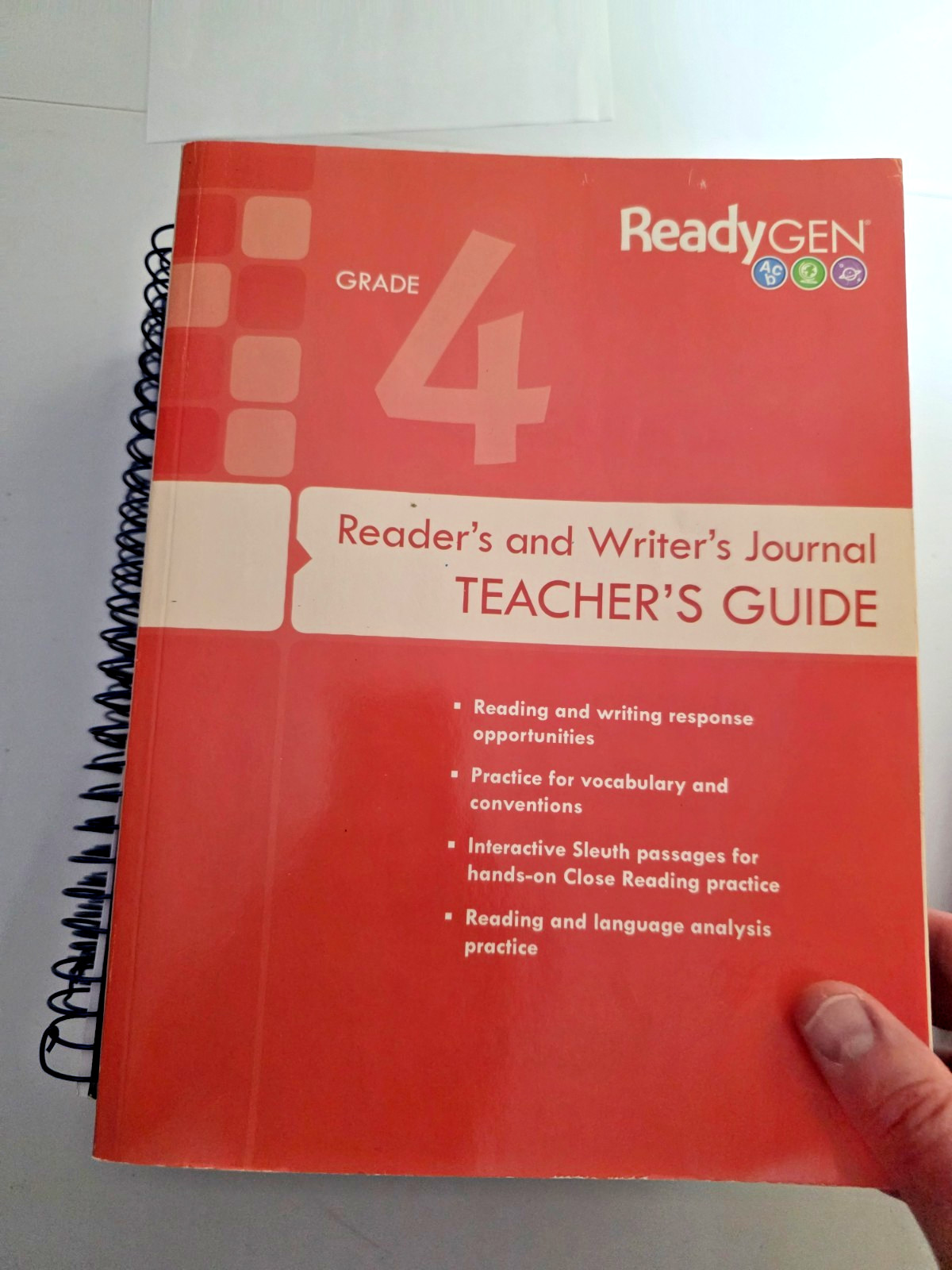 ReadyGen Grade 4 Teacher/Student Lot – Units 1-4 TEs, 4 Journals, Handbooks