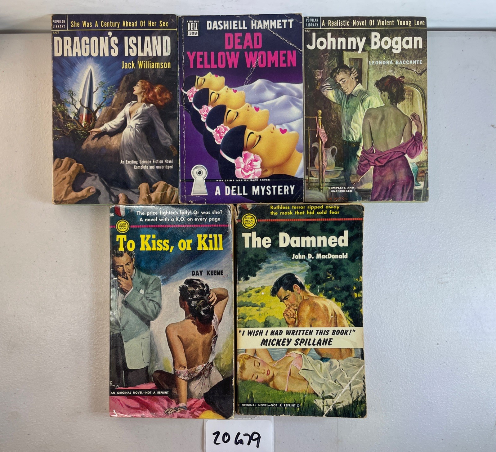 RARE Pulp Novel Pocket Book Paperback Lot Mystery Science Fiction Murder 20G79