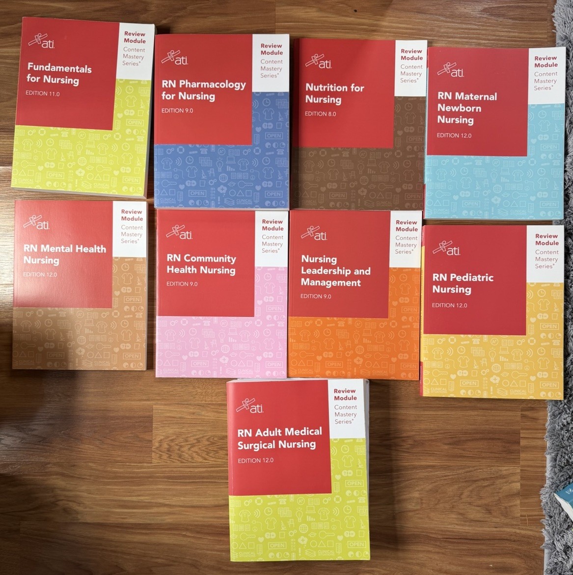 ATI RN Nursing Student Box TPRN6 Books Complete Box Set