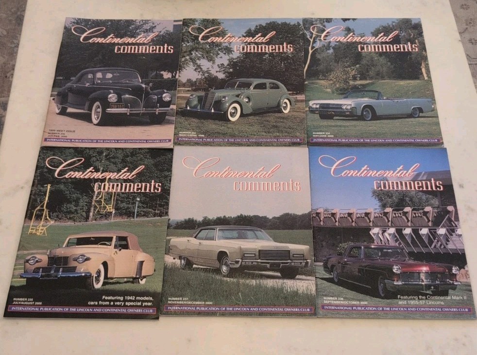 2000’s (2000 2001 2002 2003 2004) CONTINENTAL COMMENTS LINCOLN MAGAZINE LOT (24)