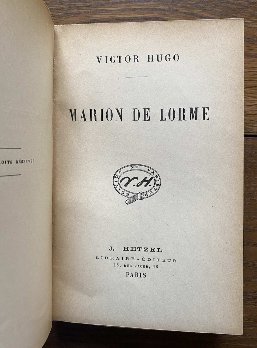 Victor Hugo Hetzel Paris French Editions Lot of 5 Volumes 19th Century HC