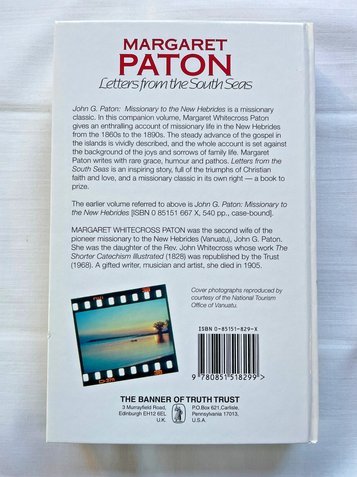 Margaret Paton: Letters from the South Seas (Banner of Truth 2003) HC VGC