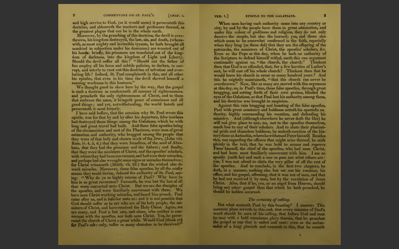 Martin Luther’s Commentary on Galatians (1644 Edition) PDF E-Book on CD-ROM