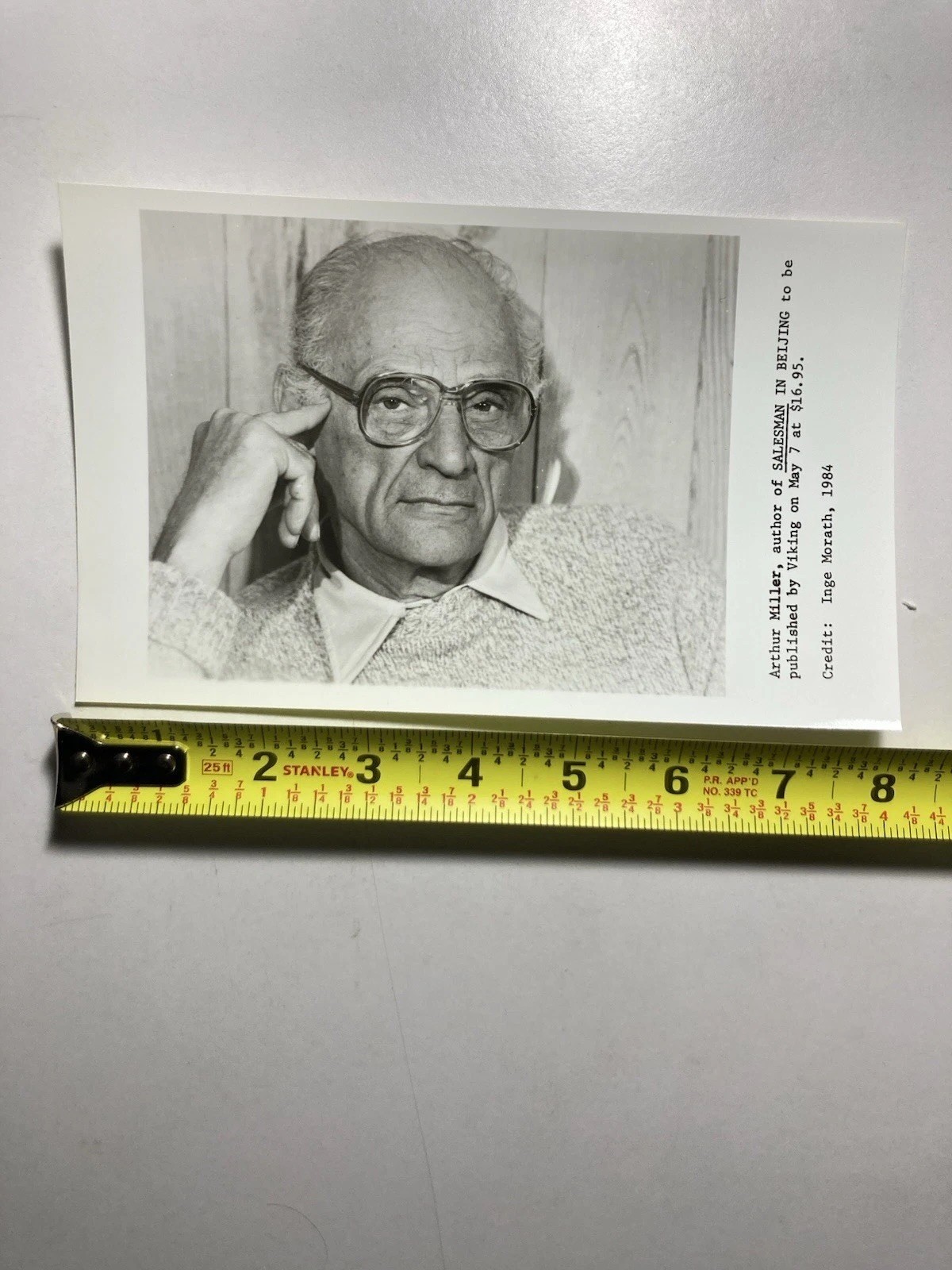 ARTHUR MILLER “Salesman in Beijing” Hardcover First Edition Viking 1984 w/Photo