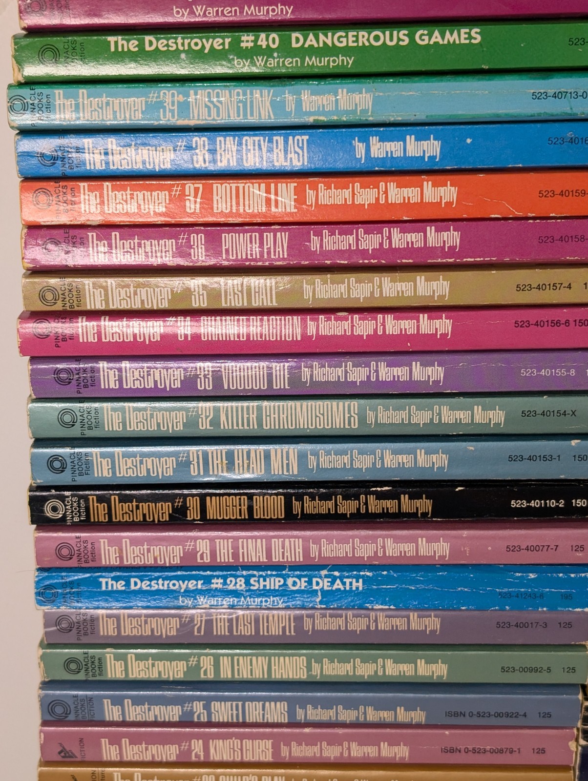 The Destroyer Series Lot 113 Books Warren Murphy Richard Sapir Remo Williams