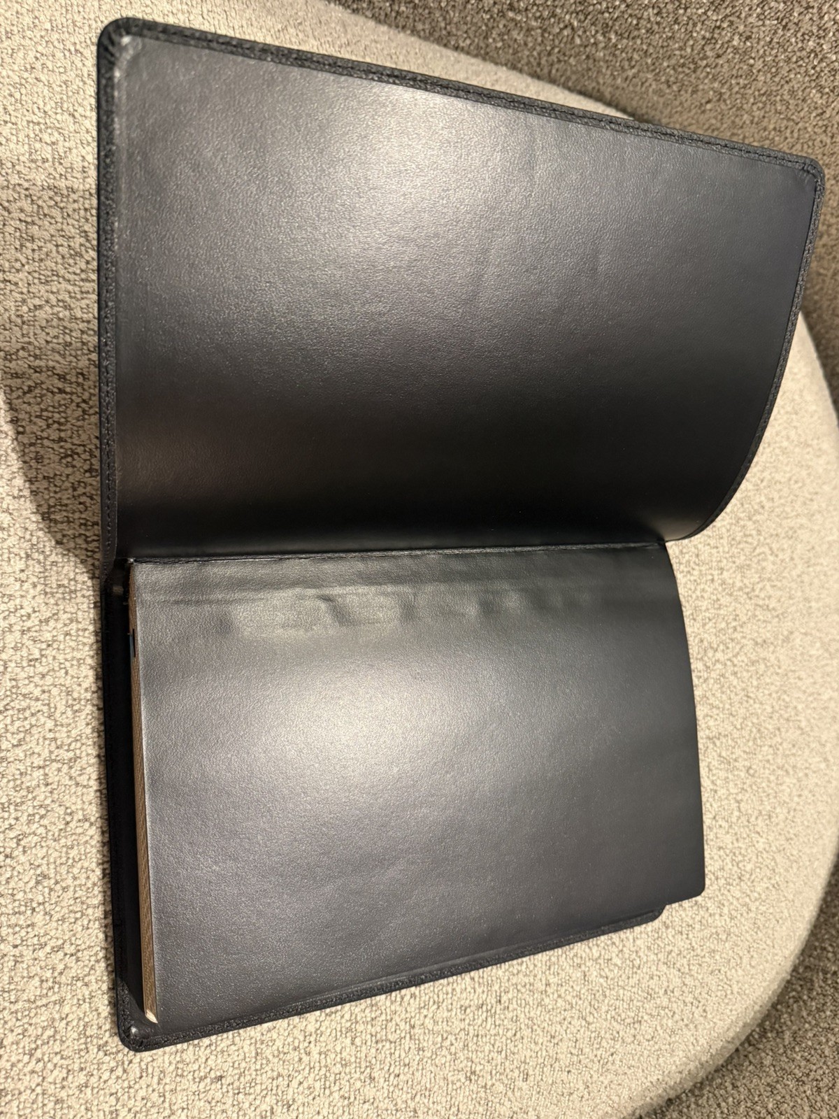 NKJV Large Print Thinline Reference Bible, Blue Letter, Maclaren Genuine Leather