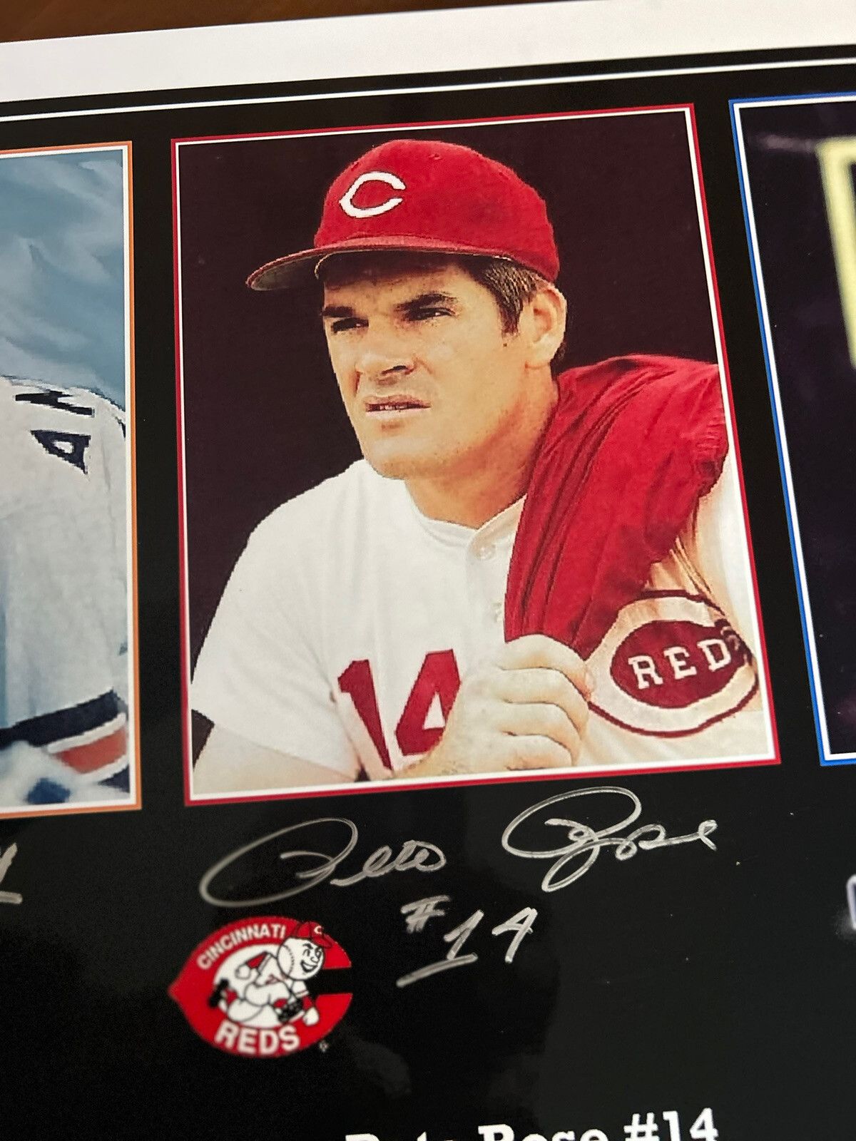 OSCAR ROBERTSON Pete Rose Ken Anderson SIGNED JSA Cinti Reds Bengals Royals