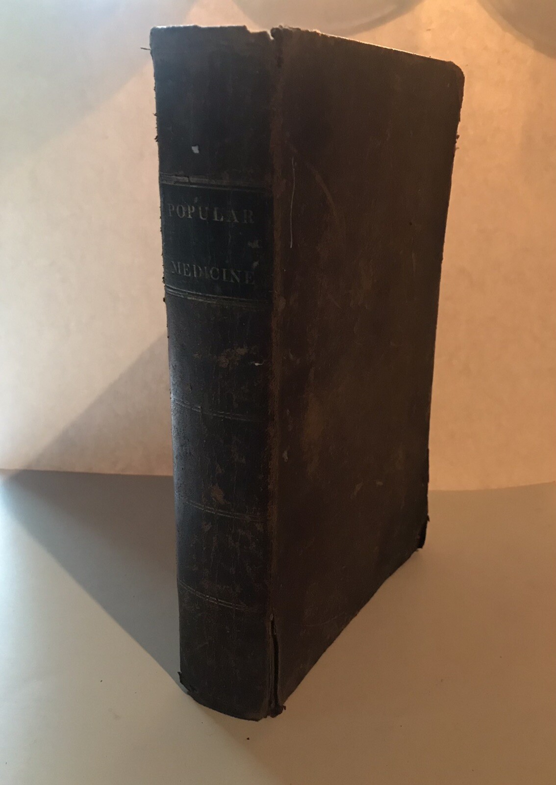 Popular Medicine Or Family Adviser, Reynell Coates, Leather, 1838, 1st Ed, RARE