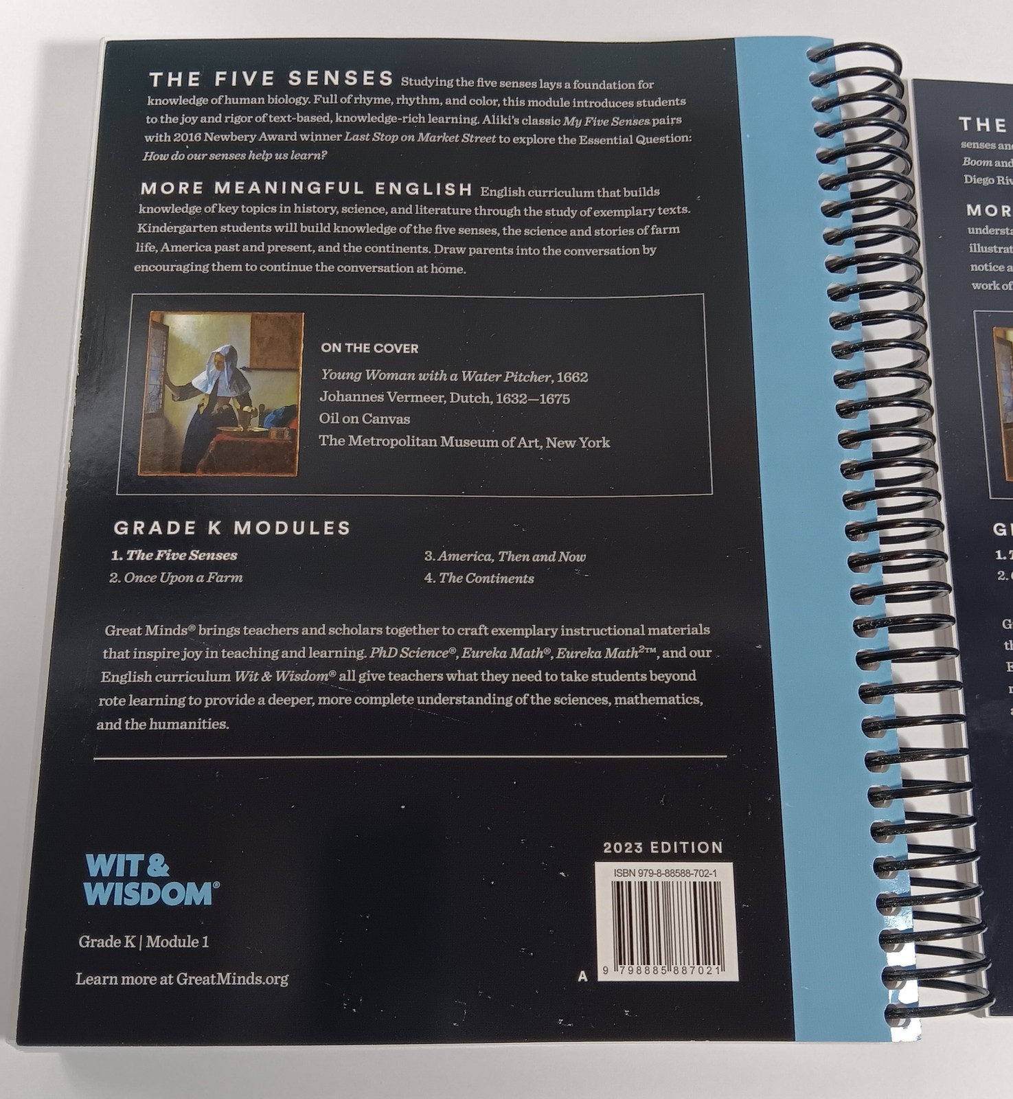 Great Minds Wit & Wisdom Grade K Module 1 The Five Senses Textbook Set Teacher &