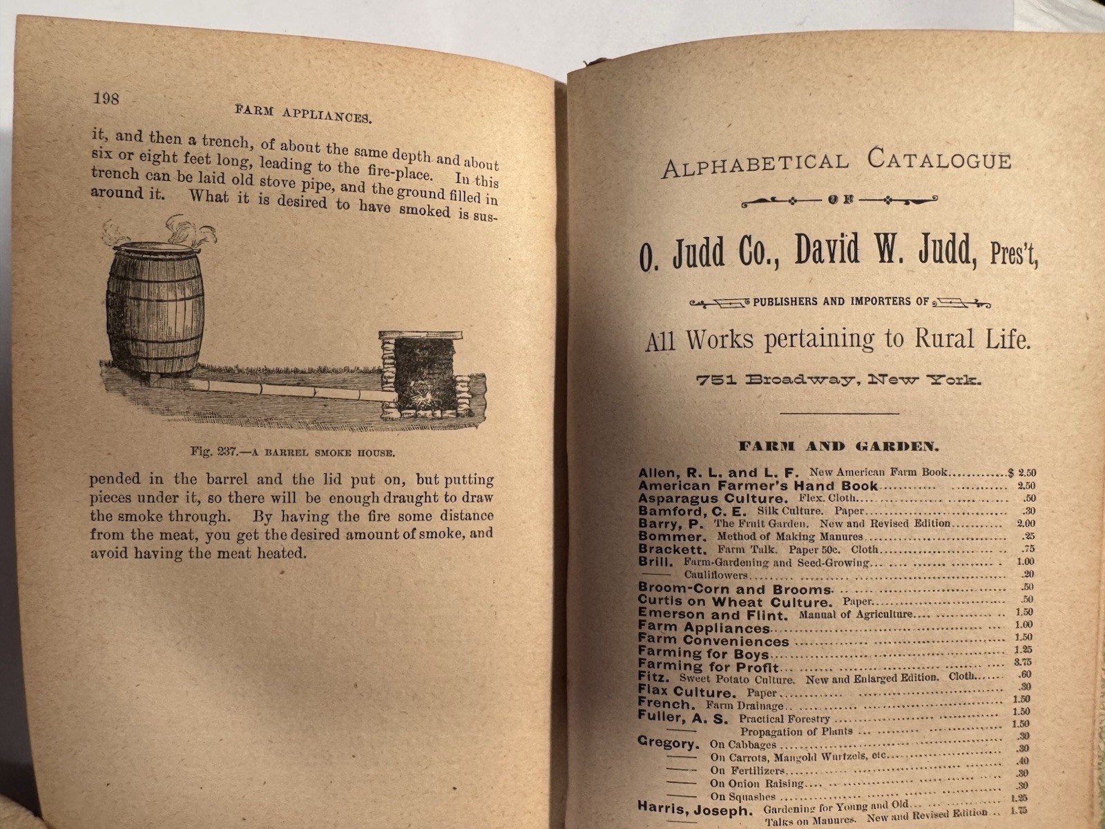Antique Book “Farm Appliances” by George A. Martin; 1887; Incredible Illust.