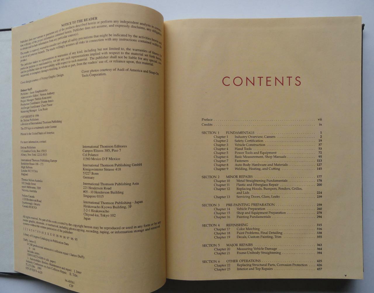 (592) I-Car Professional Automotive Collision Repair James Duffy HB 1996