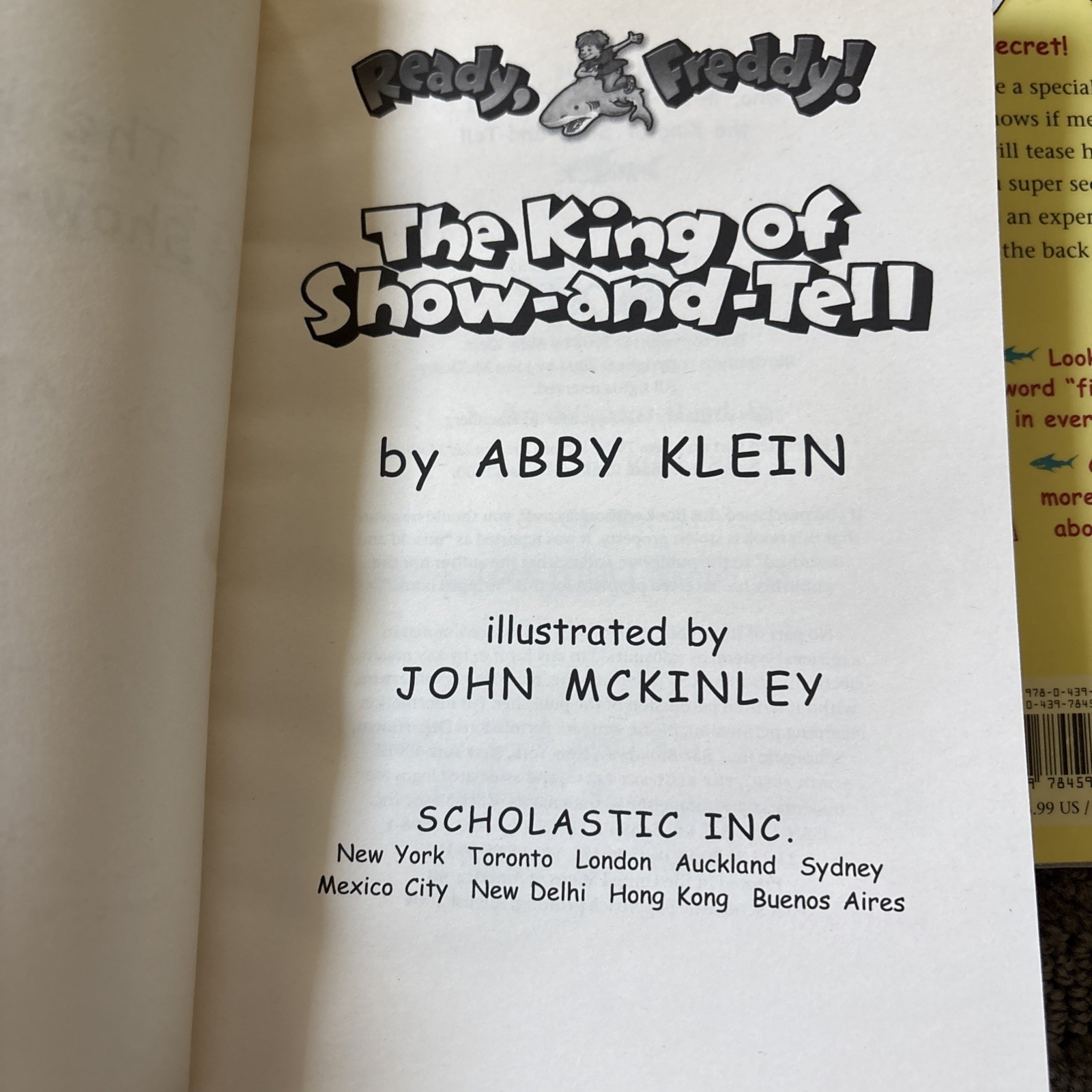 Ready, Freddy! Lot of 6 Chapter Books Abby Klein Scholastic 1;2;3;8;9;10