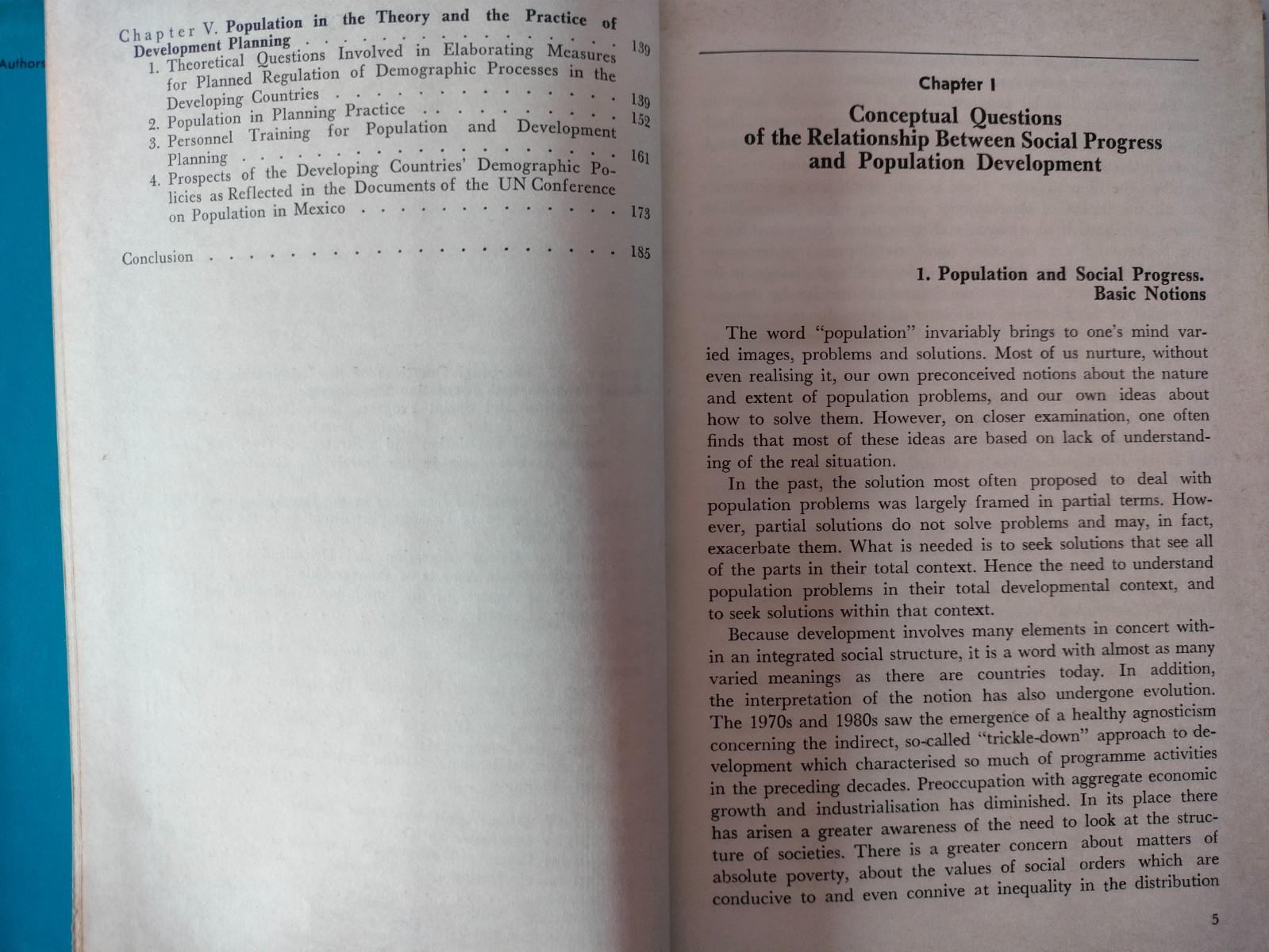 Population and Socio – Economic Development Progress Publishers Moscow 1986
