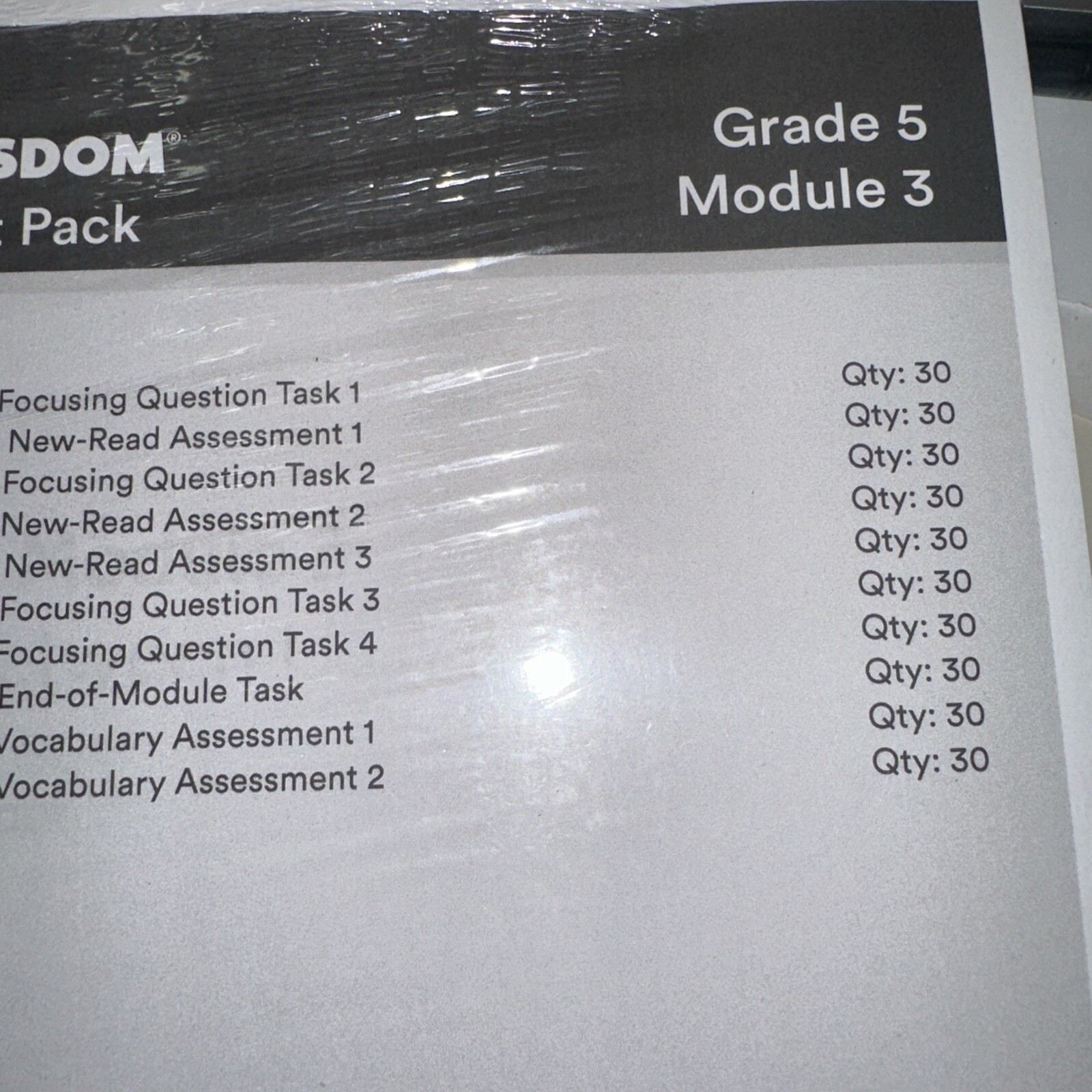 Great Minds Grade 5 Module 3 assessment pack