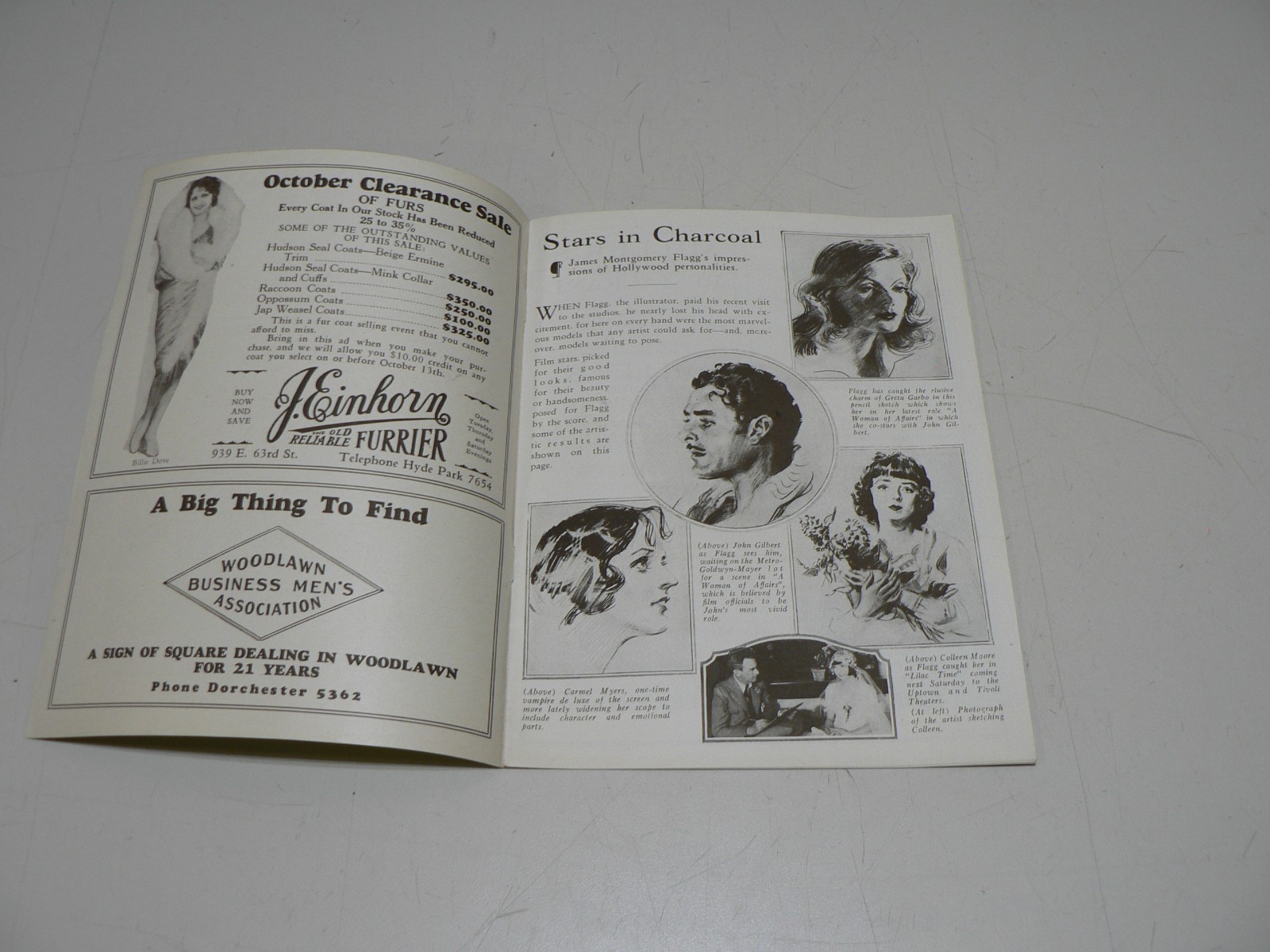 Vintage 1920’s Balaban & Katz Magazine Esther Ralston Front Cover