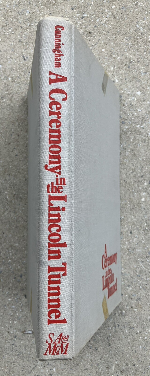 CEREMONY IN LINCOLN TUNNEL Conspiracy Adventure Book in Dust Jacket – ex Library
