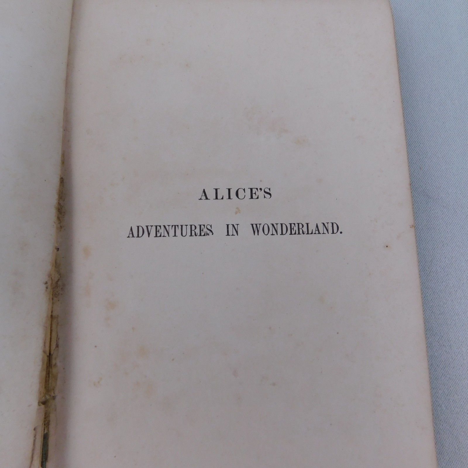 Antique 1875 Alices Adventures in Wonderland Lewis Carroll Lee & Shepard Tenniel