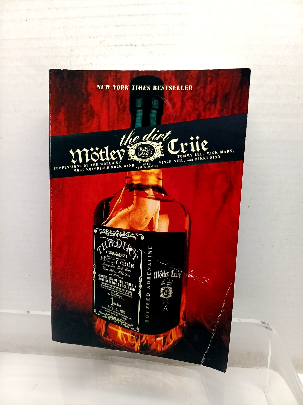 Motley Crue – The Dirt First Paperback Edition 2002 Color Pics 430 Pages
