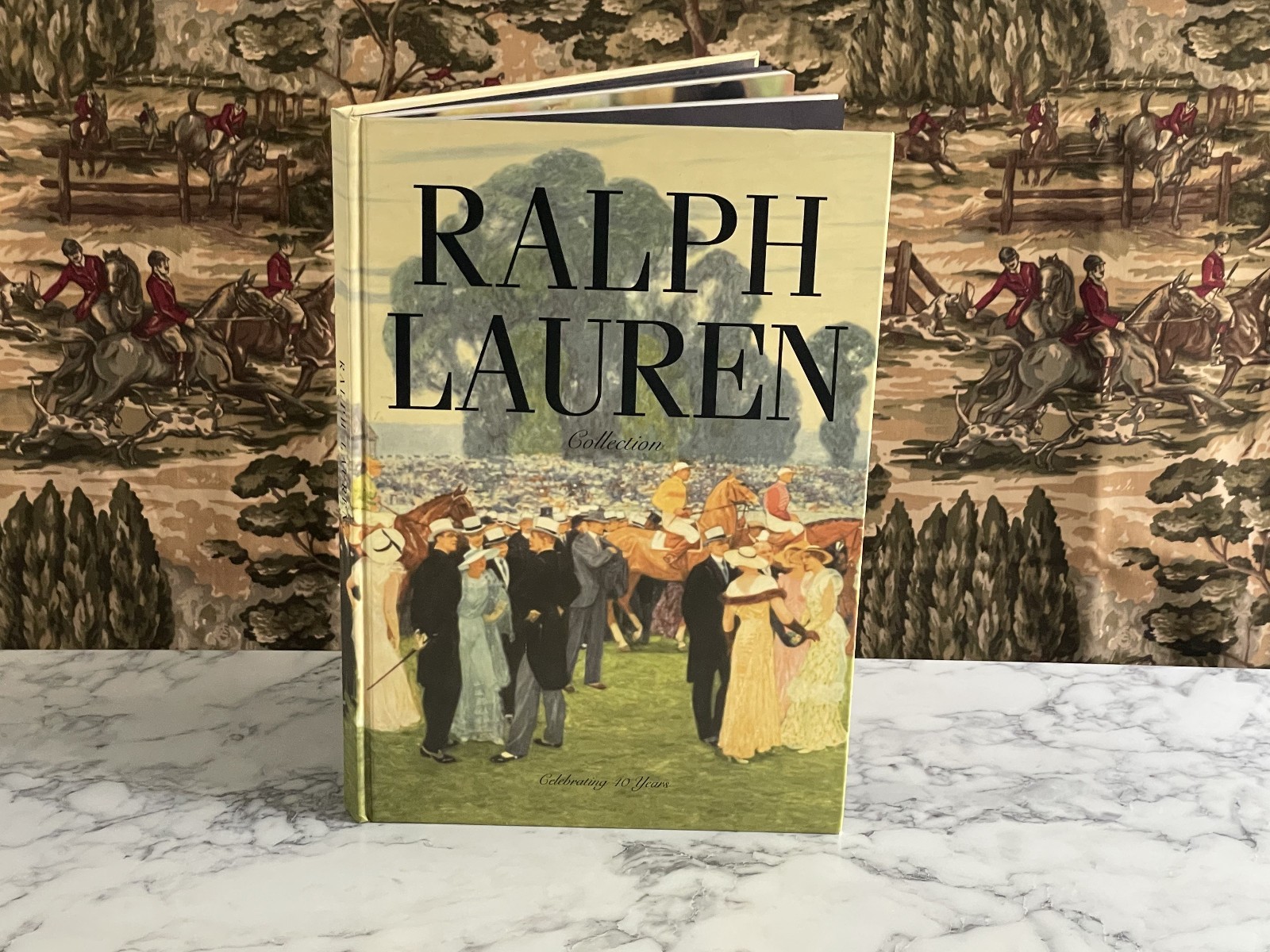 HUGE RARE 1st ED RALPH LAUREN 40TH ANNIV 88 PAGES FASHION DESIGN HARDCOVER BOOK