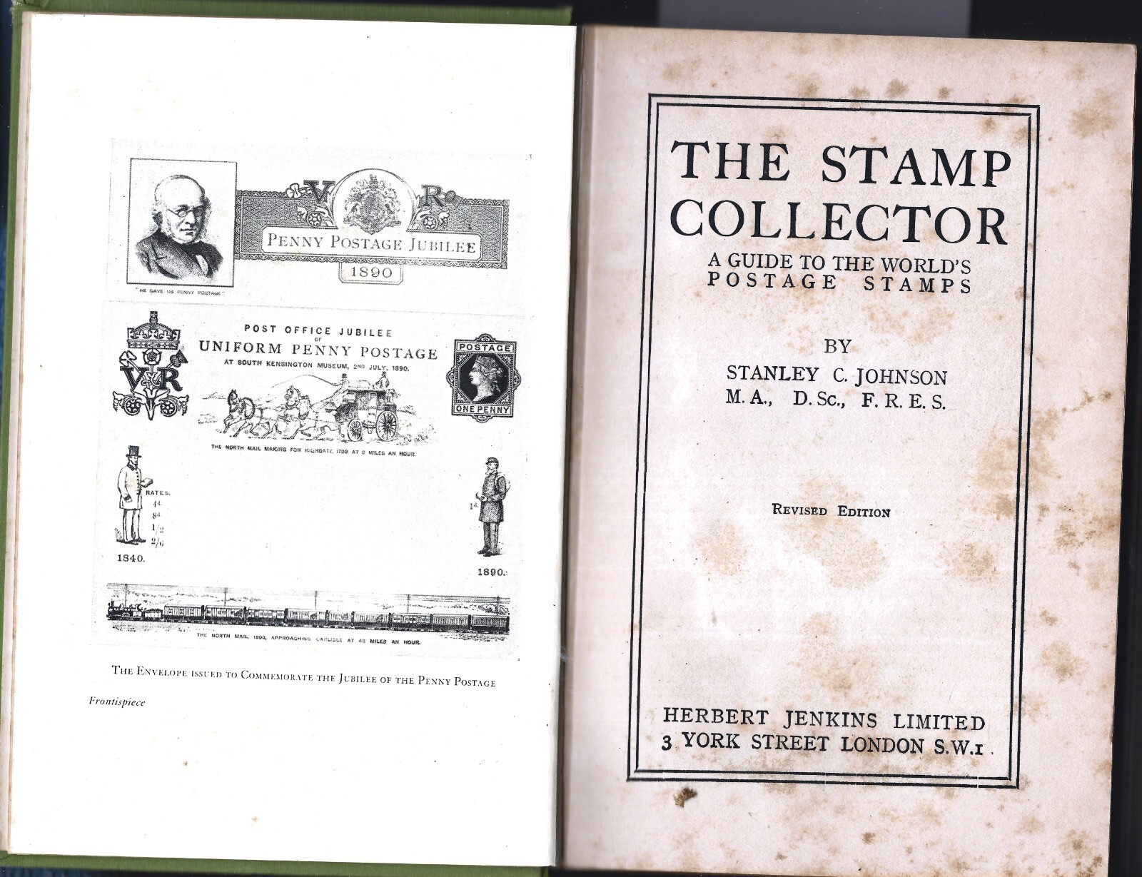Stamp Collector-World Postage HB w/out dj–1929-Stanley C. Johnson-317 pages