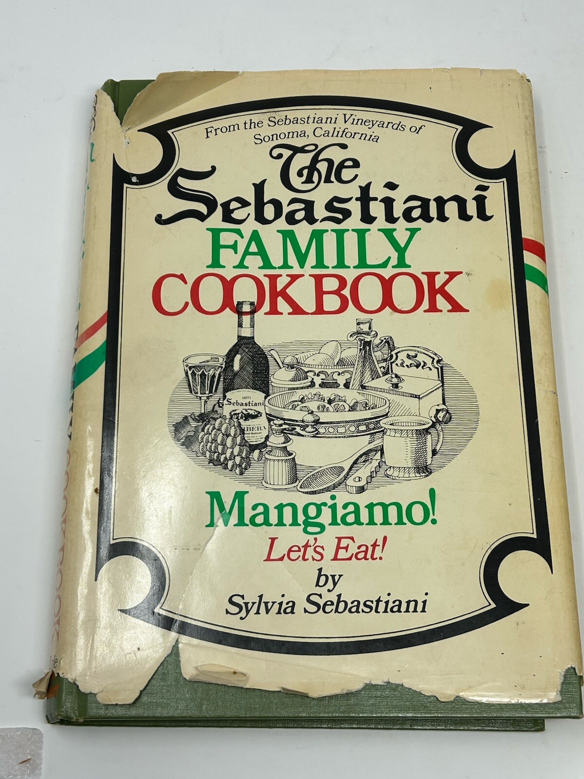 The Sebastiani Family Cookbook 1970 VTG 166 pages recipes drinks food desserts