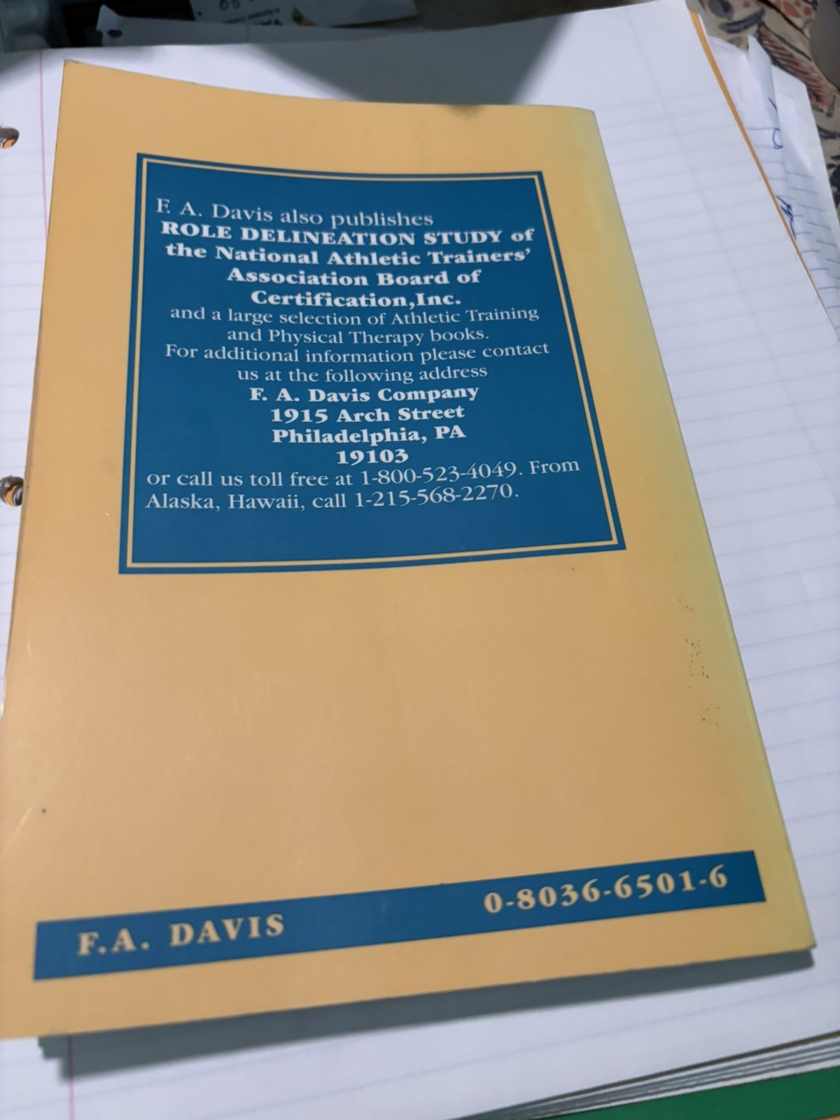 Study Guide NATA Board Cert Entry Level Athletics Trainer 2002 Klein 3rd 2nd