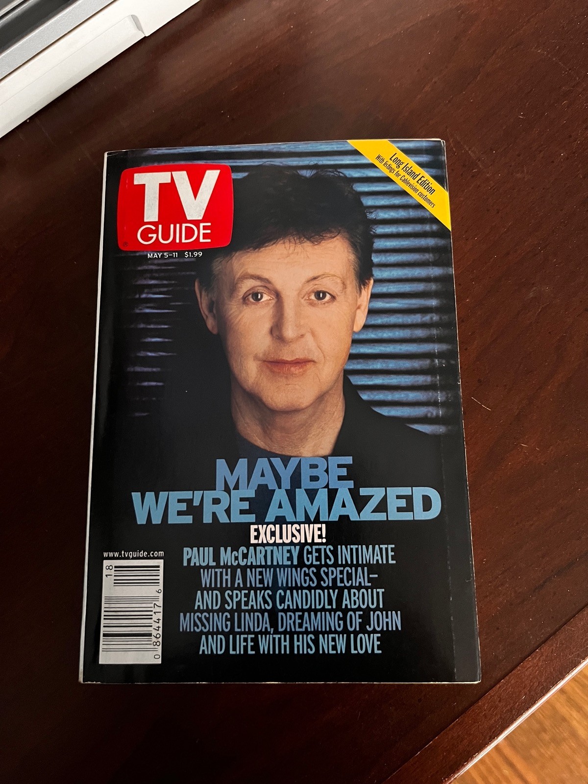Paul McCartney TV guide May 5 2001