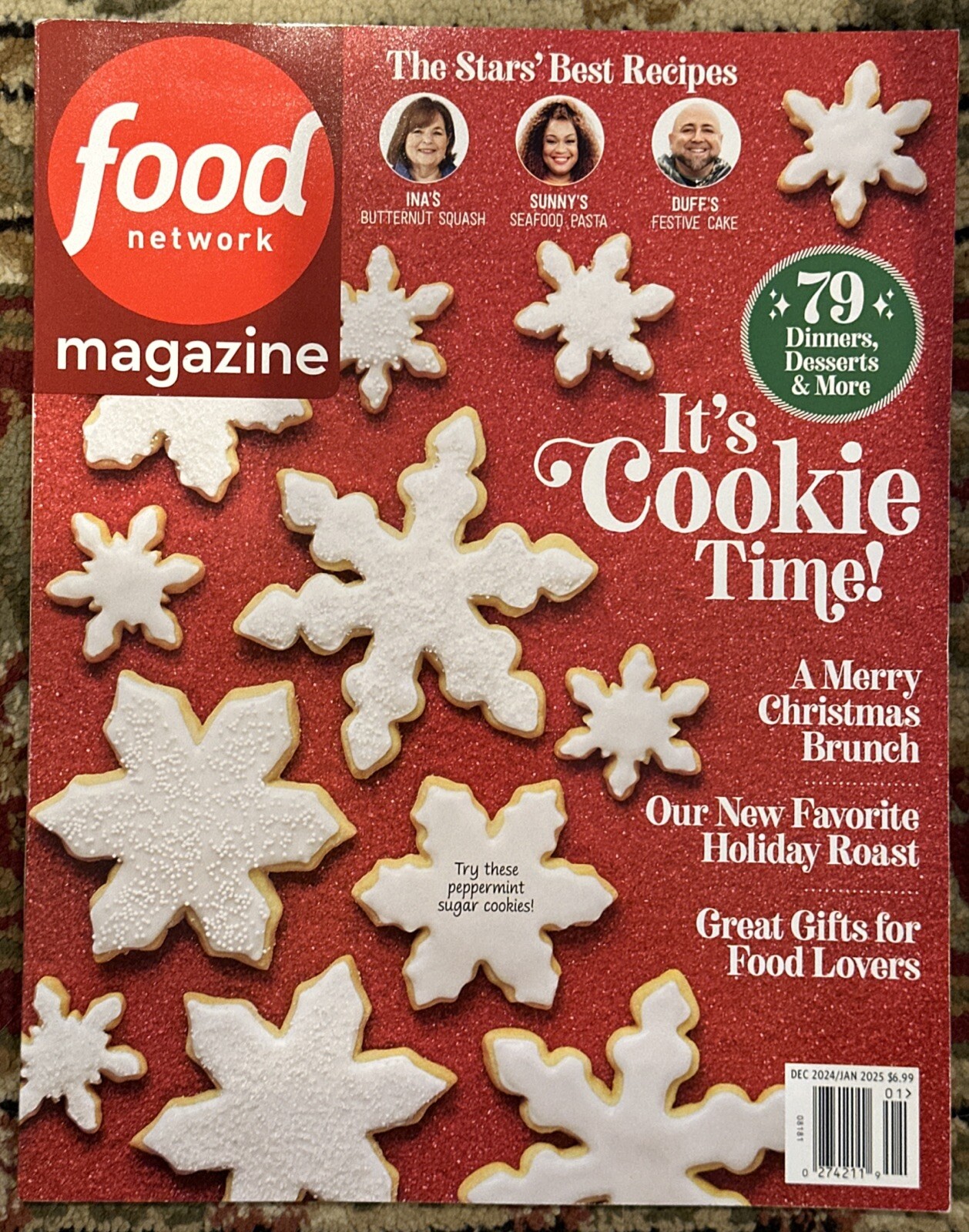 Food Network Magazine Dec January 2025 Cookie Time Holiday Roast