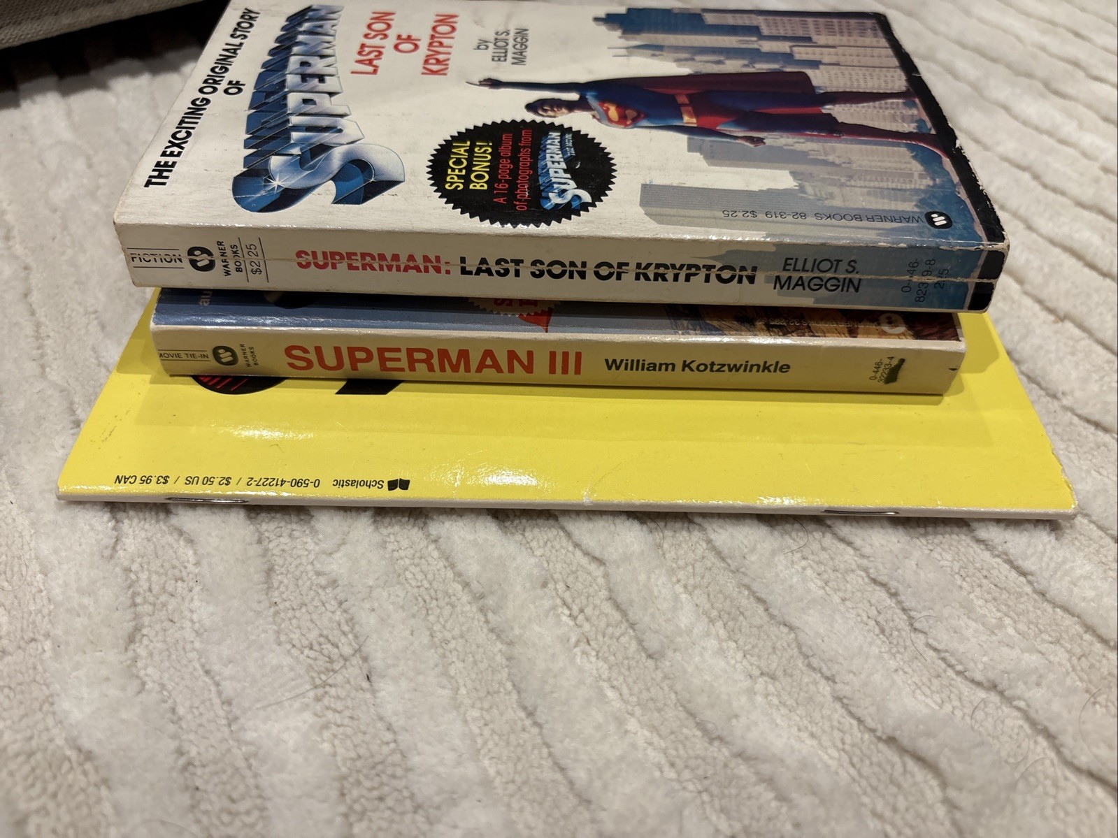 Superman Set Of 3PB Last Son Krypton, Superman III & IV Christopher Reeve