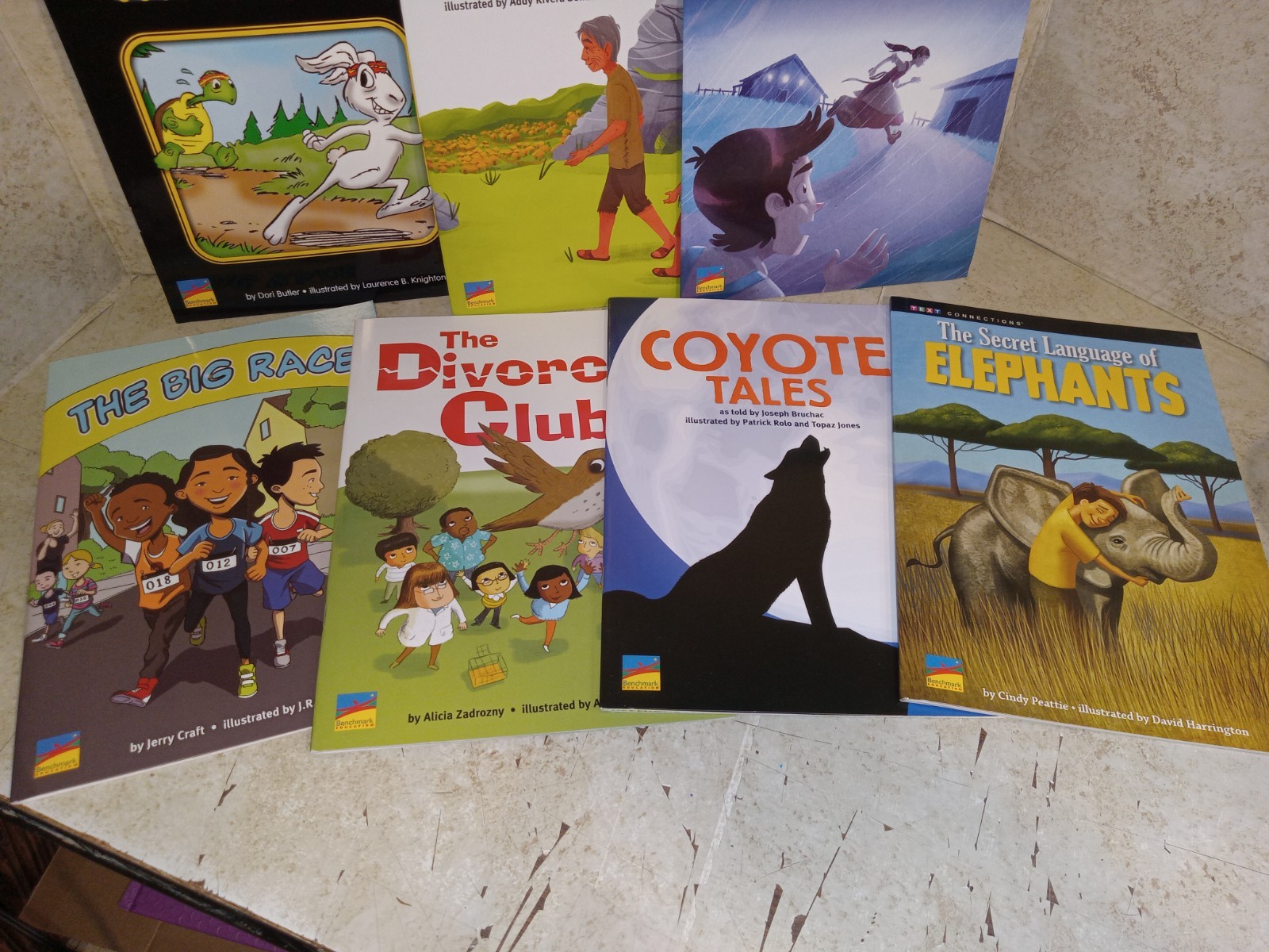 BENCHMARK EDUCATION Reading Books Lot (7) GRADE 4 Level Mixed Authors BRAND NEW