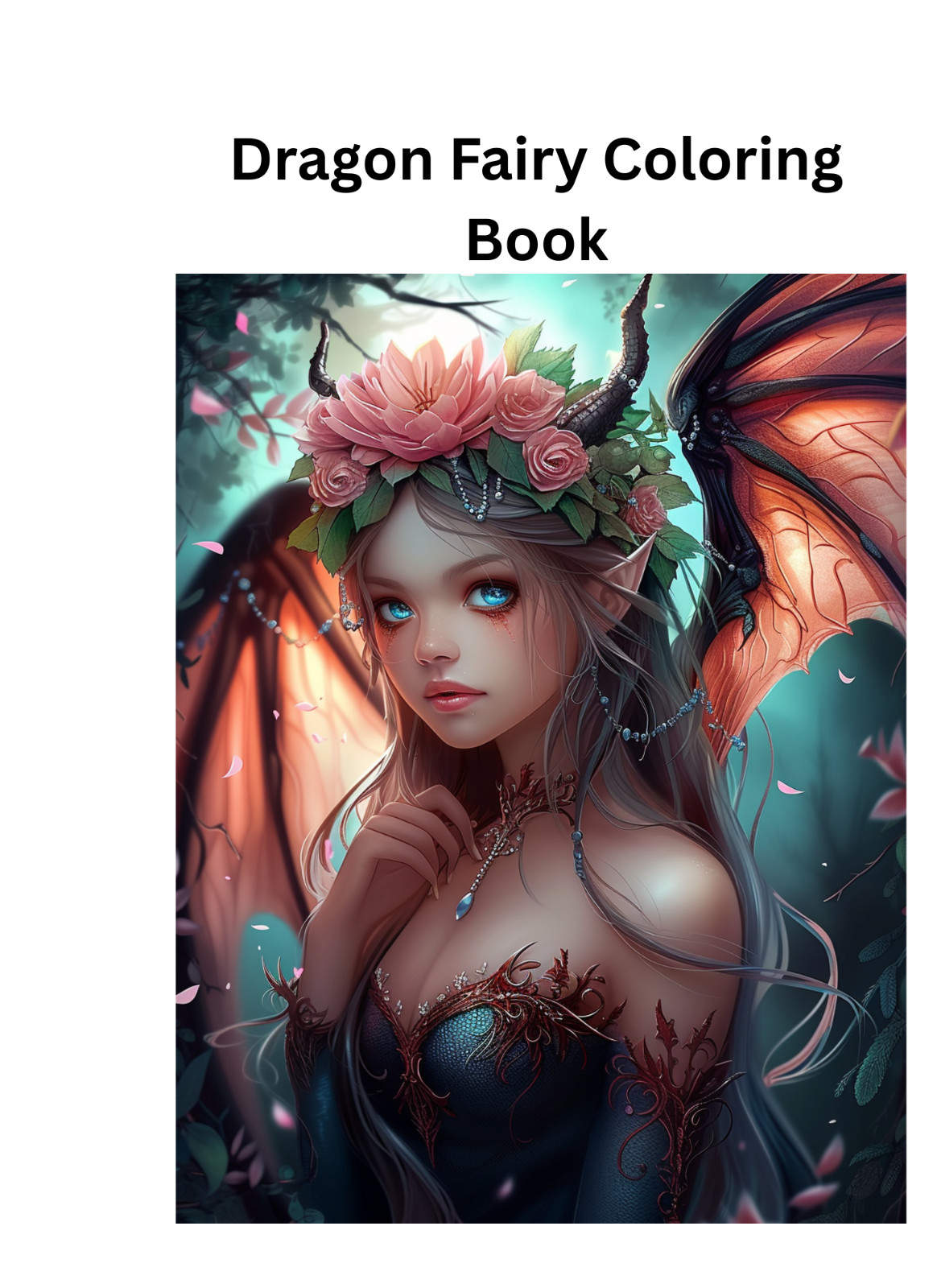 ✨ Dragon Fairy Coloring hoursof fun 5. Spiral Bound Coloring BookHOURS OF FUN
