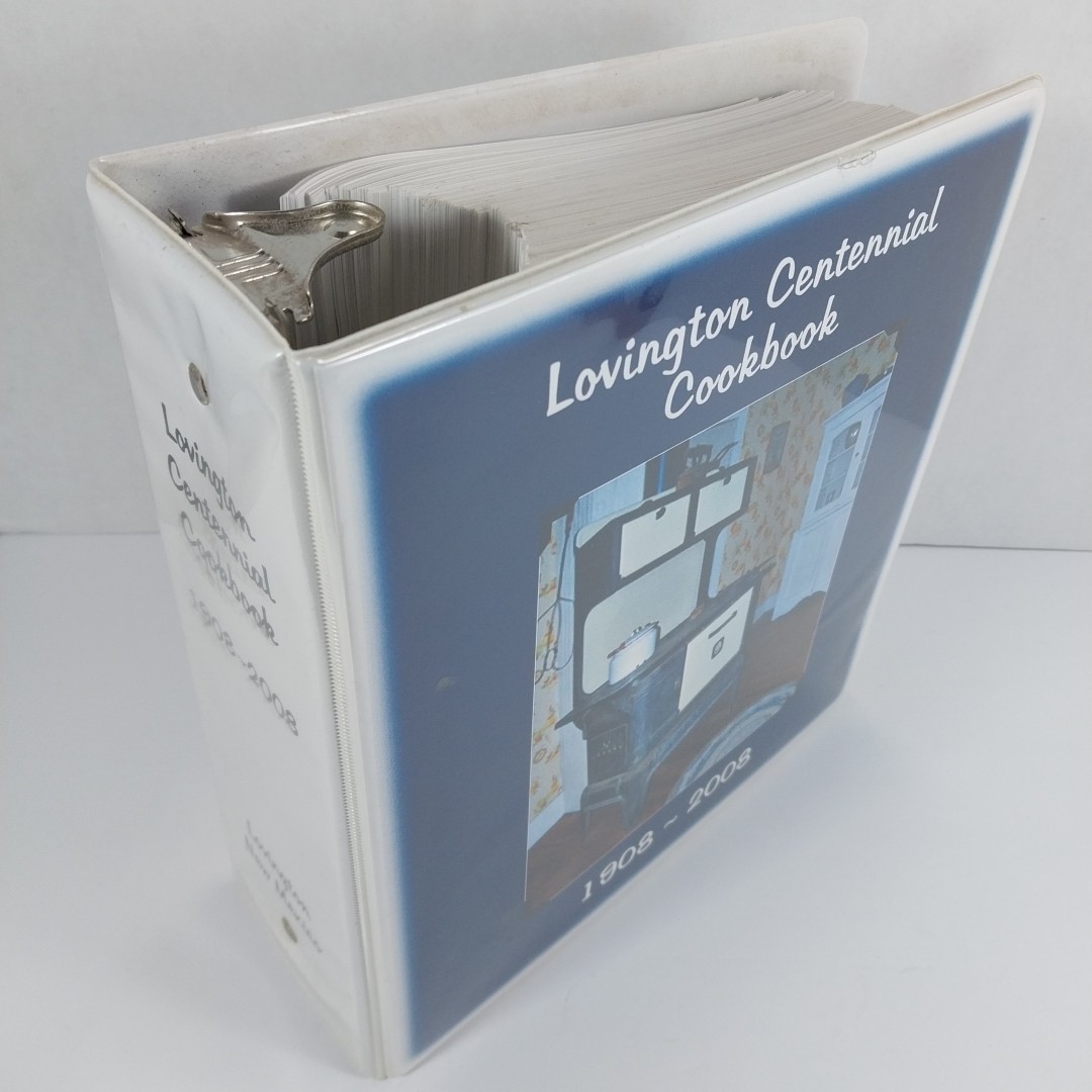 Lovington Centennial Cookbook 900 Pages Loose Leaf Jumbo Jack Cookbooks 2008