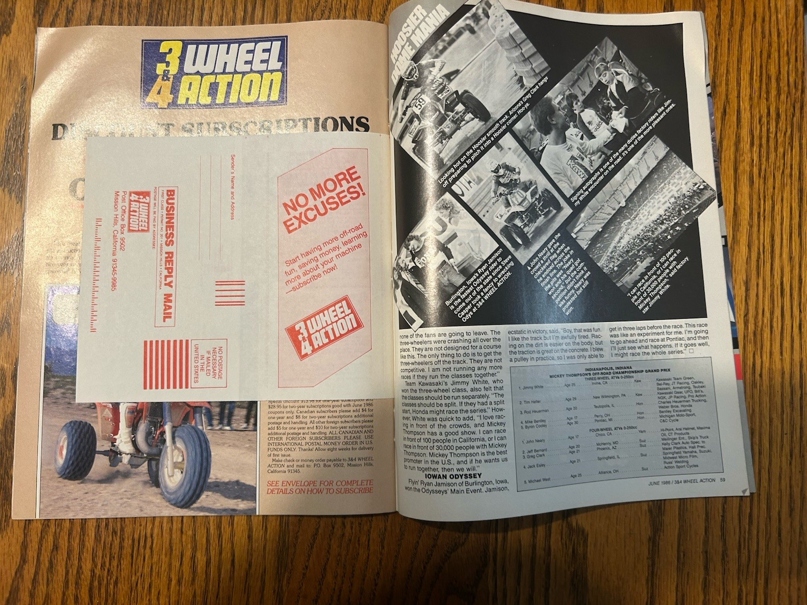 Dirtwheels Magazine June 1986 Yamaha Warrior Honda Fat Cat Atc Trx250r 200x 350x