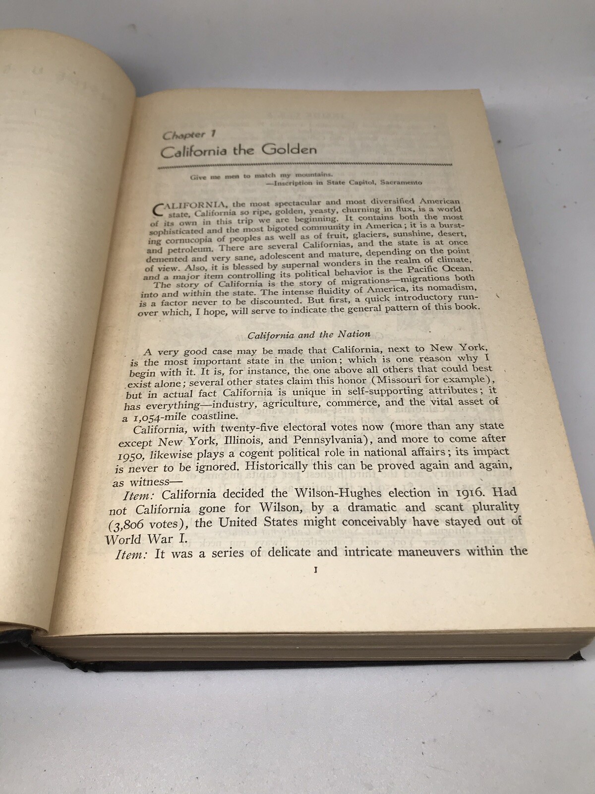 Inside USA History Hardcover Book John Gunther Harper Brothers 1947 1st Edition