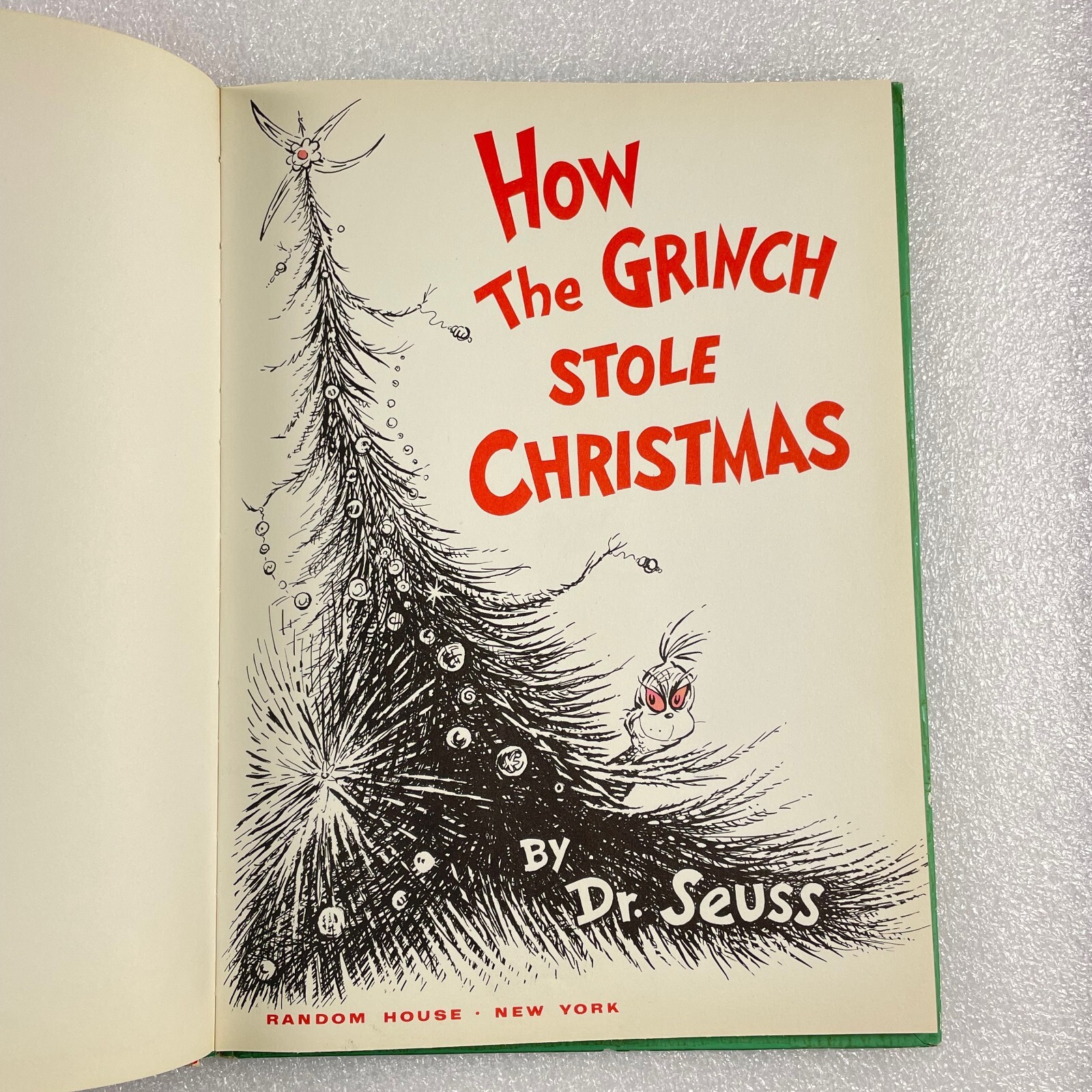 How the Grinch Stole Christmas! by Dr. Seuss 1st Edition 1957 Hardcover w/DJ