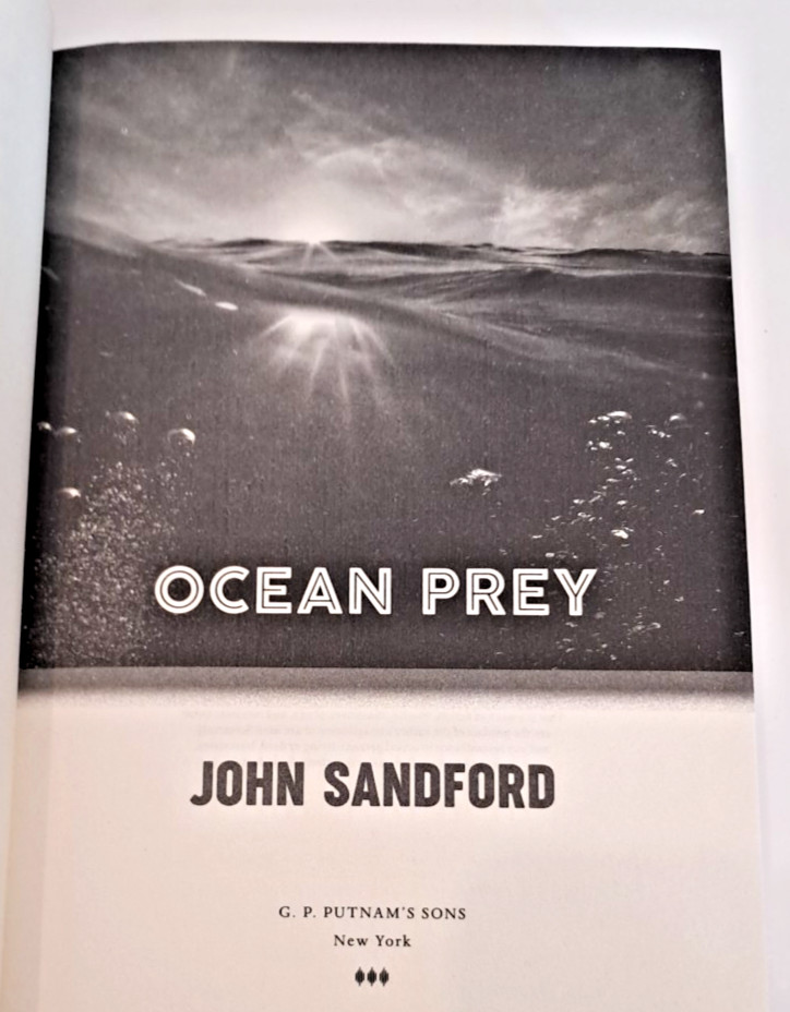 ‘SIGNED’ Ocean Prey by John Sandford (2021) 1st Edition & Printing S5