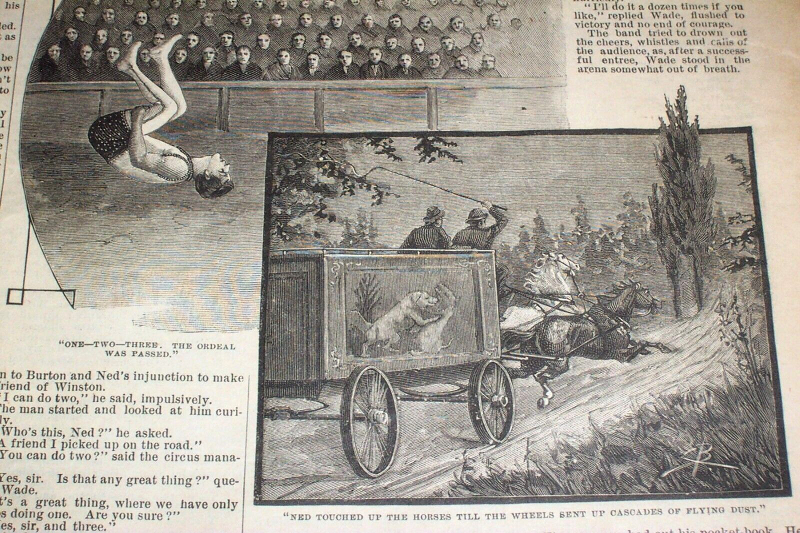 1889 Story Paper Children Halloween Games Astrology Fortune Telling Microscope