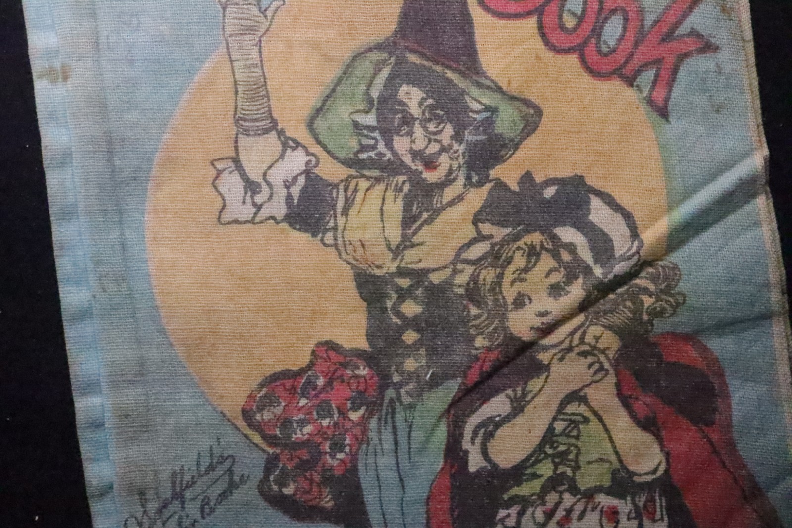 Antique Saalfield Cloth Rag Book My Jumble Book Illustrated Nursery Rhymes